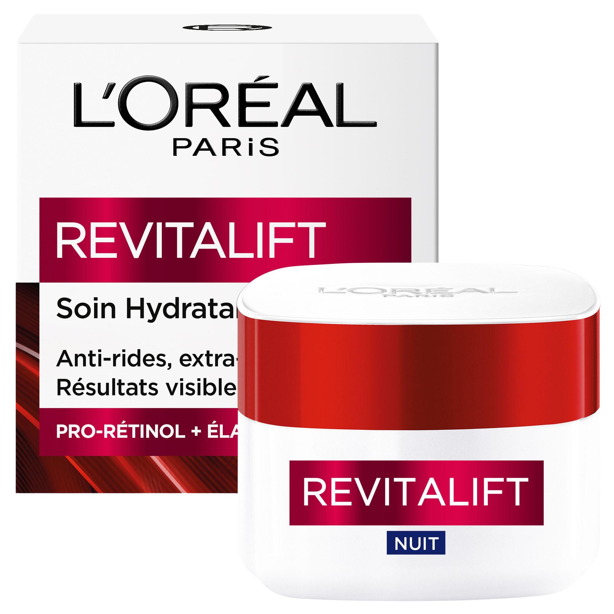 Voir la diapositive 2 : L'OREAL Revitalift soin de nuit hydratant anti-rides 50ml