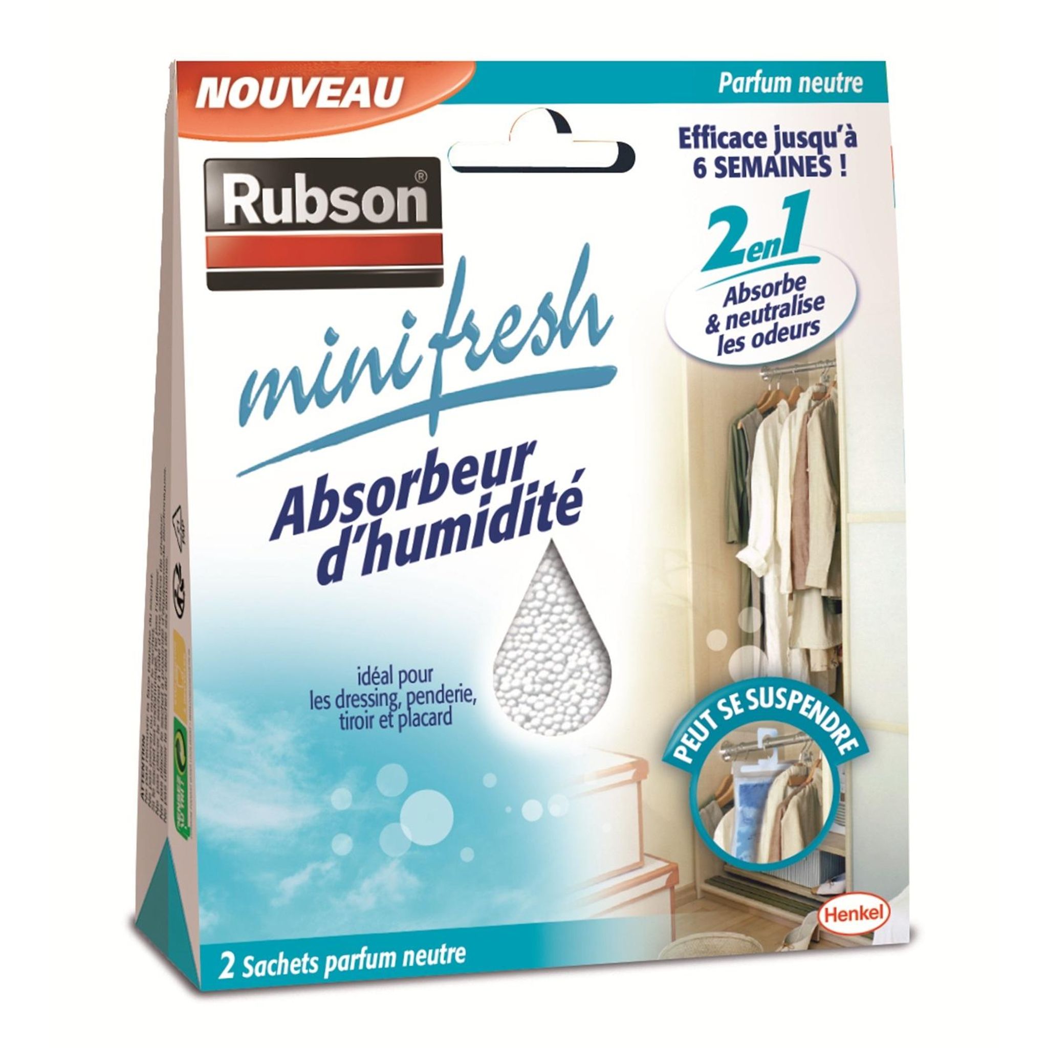 RUBSON Minifresh neutre2 sachets 50g