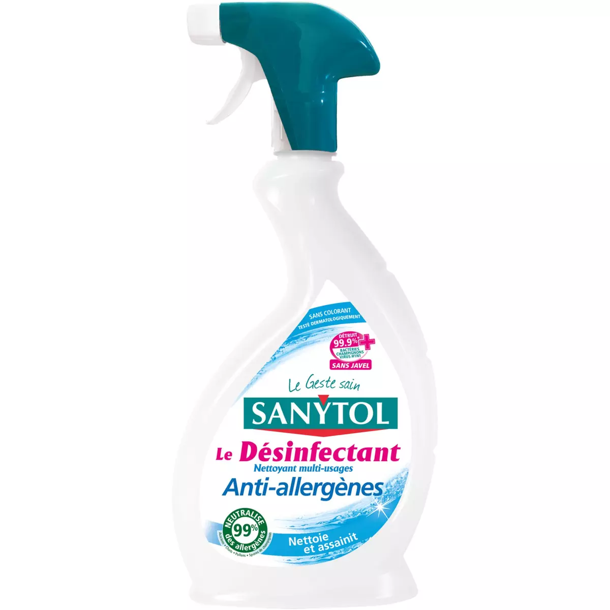 SANYTOL Spray désinfectant multi-usages anti allergènes 500ml