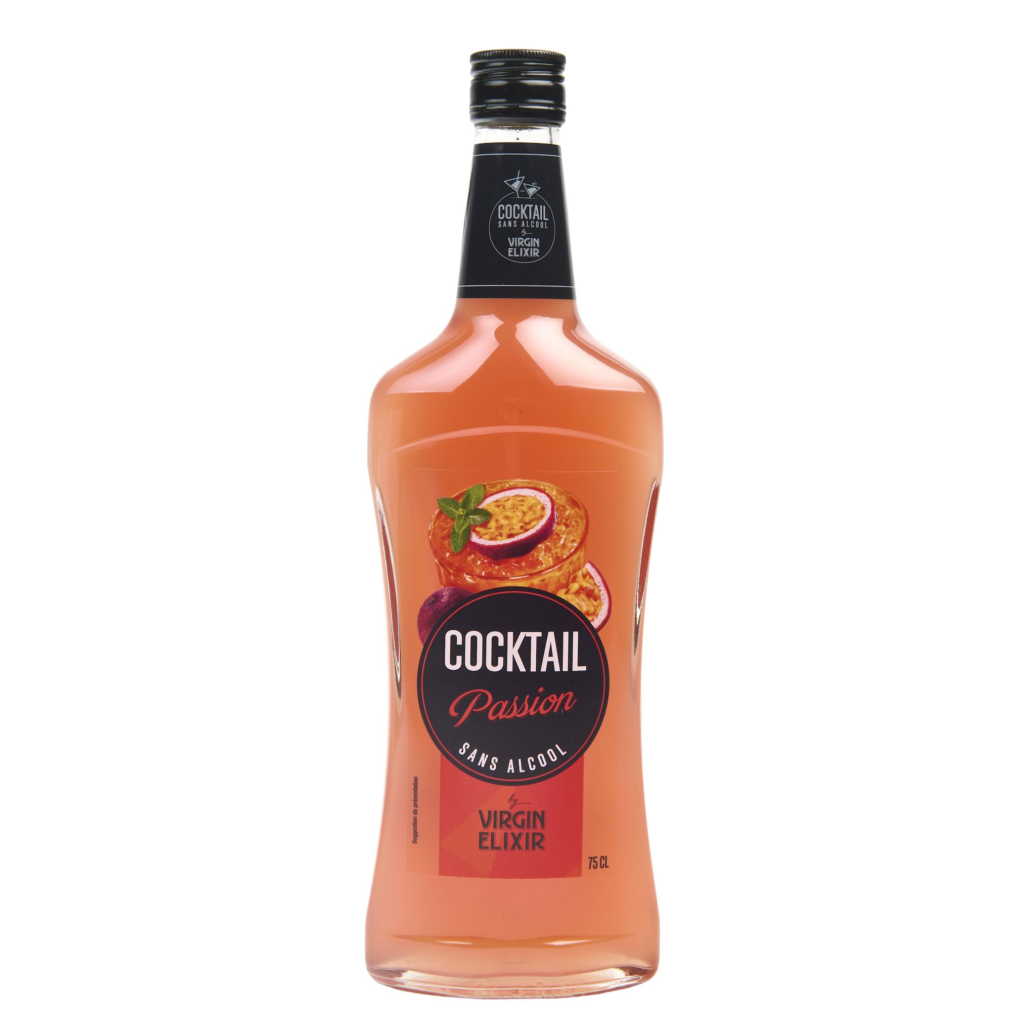 Voir la diapositive 2 : VIRGIN ELIXIR Cocktail passion sans alcool 75cl