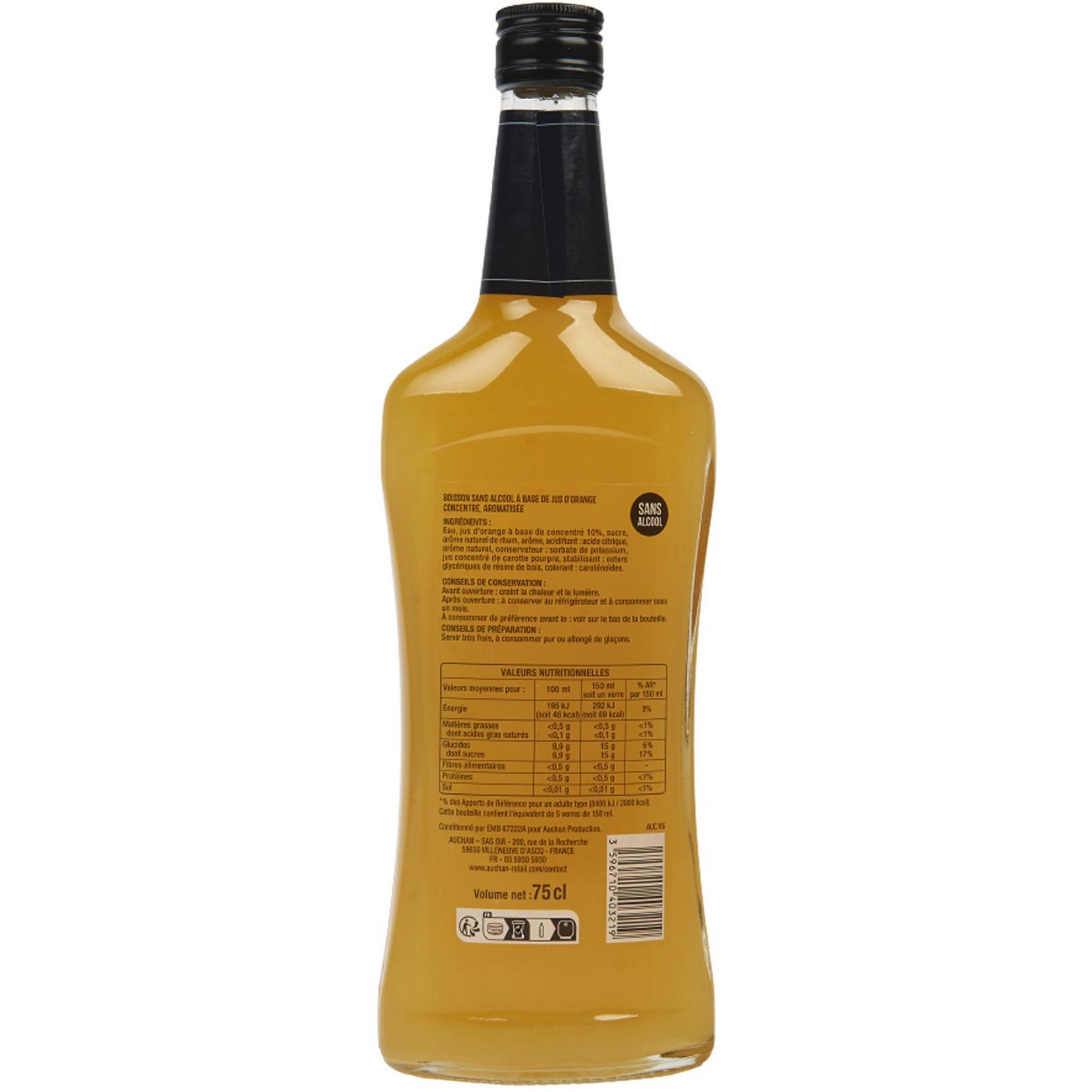 Voir la diapositive 3 : VIRGIN ELIXIR Cocktail planteur sans alcool 75cl