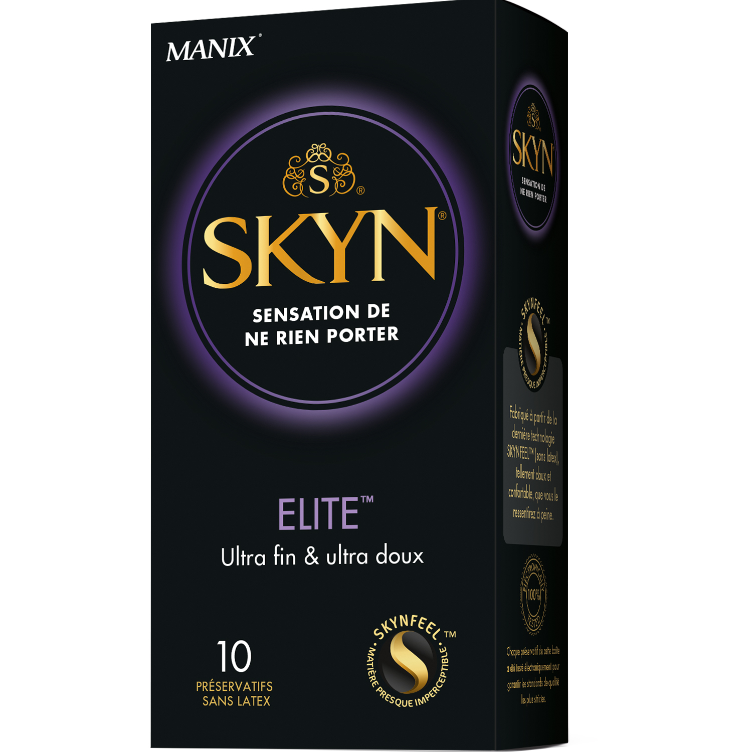 Voir la diapositive 2 : MANIX Skyn préservatifs sans latex ultra-fins & ultra-doux 10 préservatifs