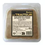 AUCHAN LE TRAITEUR Foie gras entier de canard du Sud-Ouest 1 part 40g
