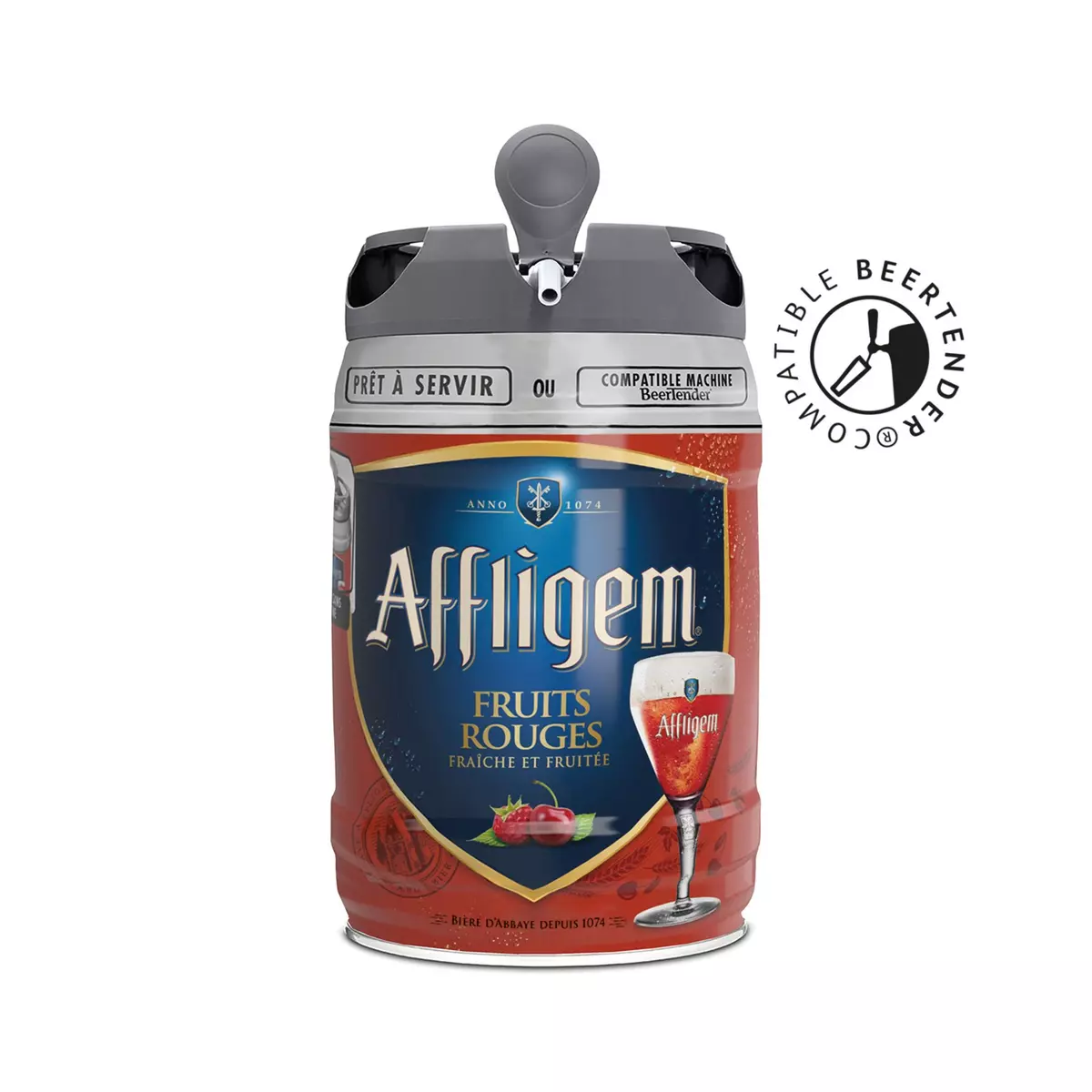 AFFLIGEM Bière carmin belge d'abbaye fruits rouges 6,7% fût pression 5l