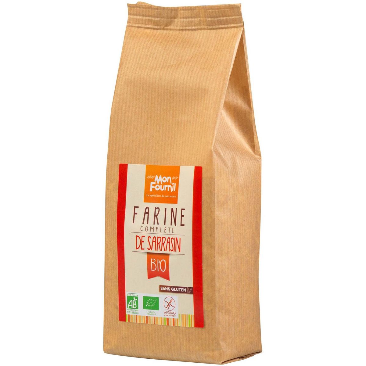 MON FOURNIL Farine complète de sarrasin bio sans gluten 500g