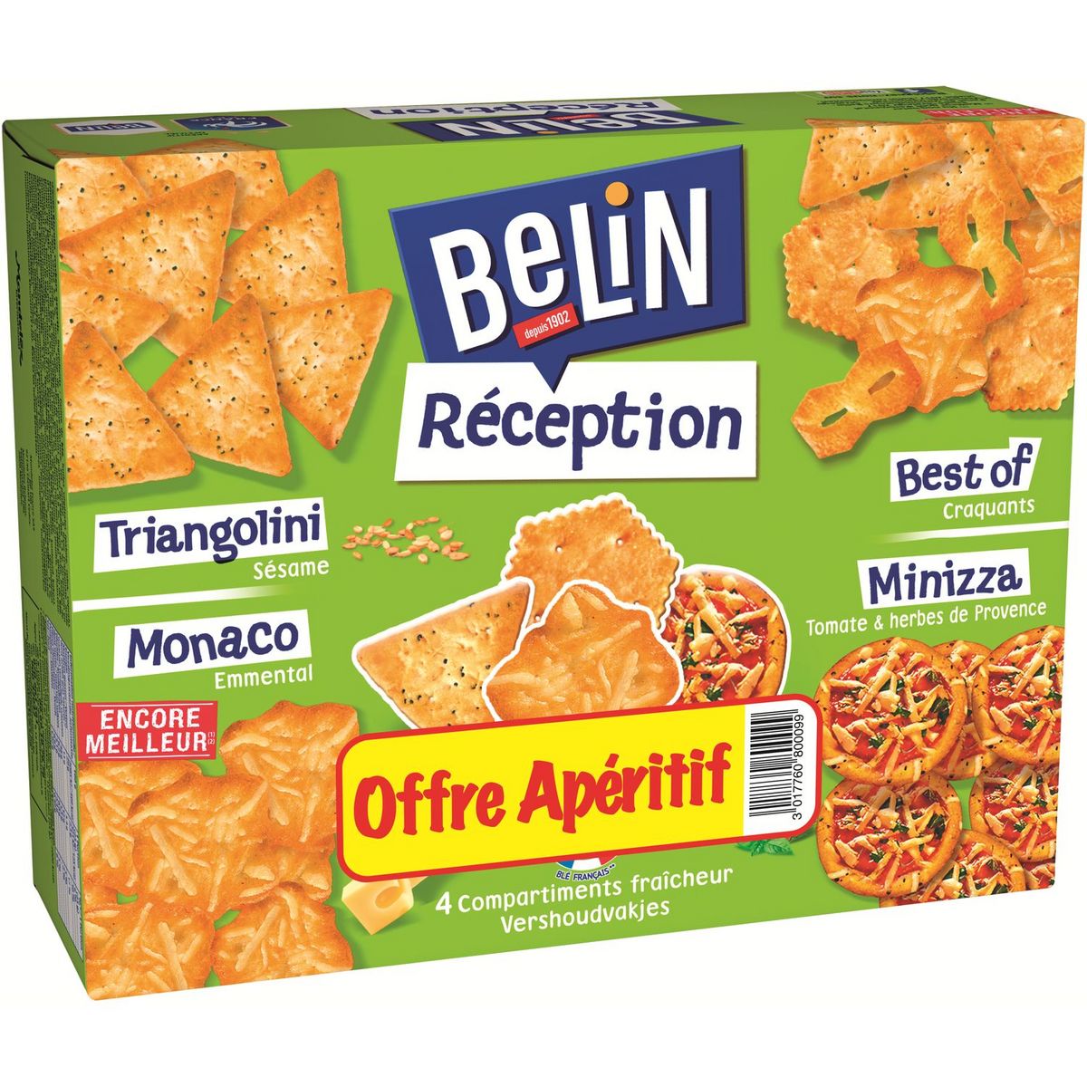 BELIN Réception Crackers assortiment 380g