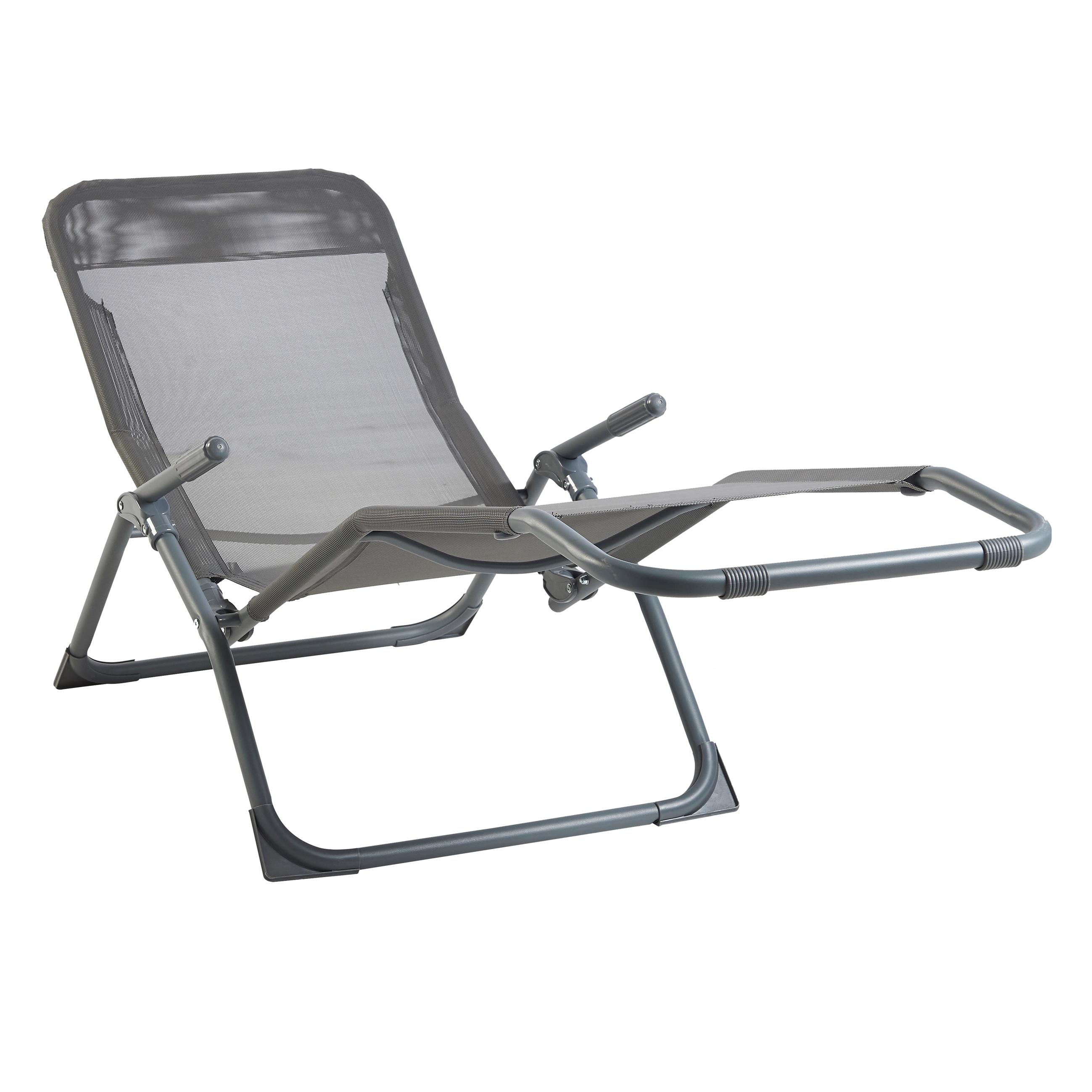 Voir la diapositive 2 : GARDENSTAR Bain de soleil Siesta gris