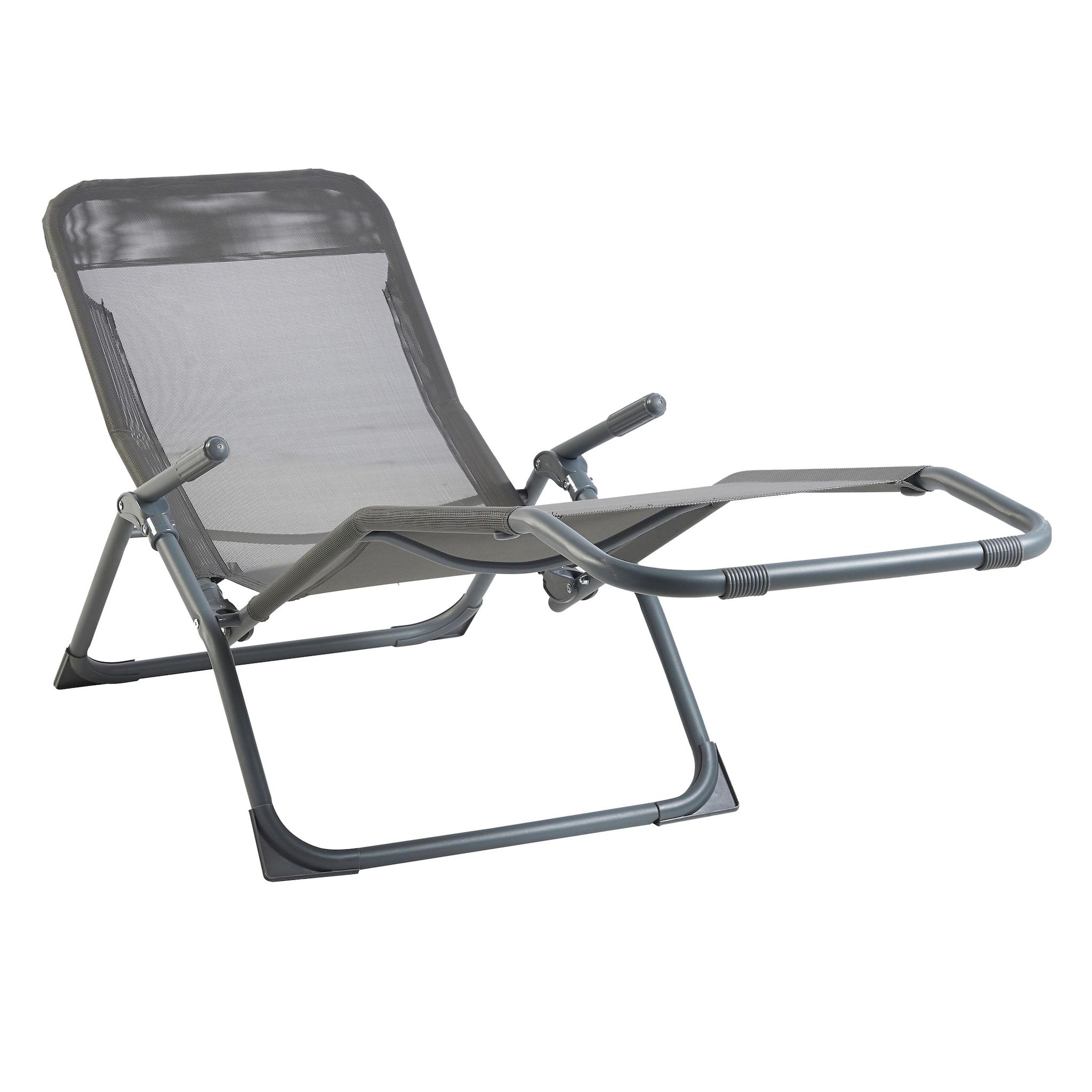 Voir la diapositive 2 : GARDENSTAR Bain de soleil Siesta gris