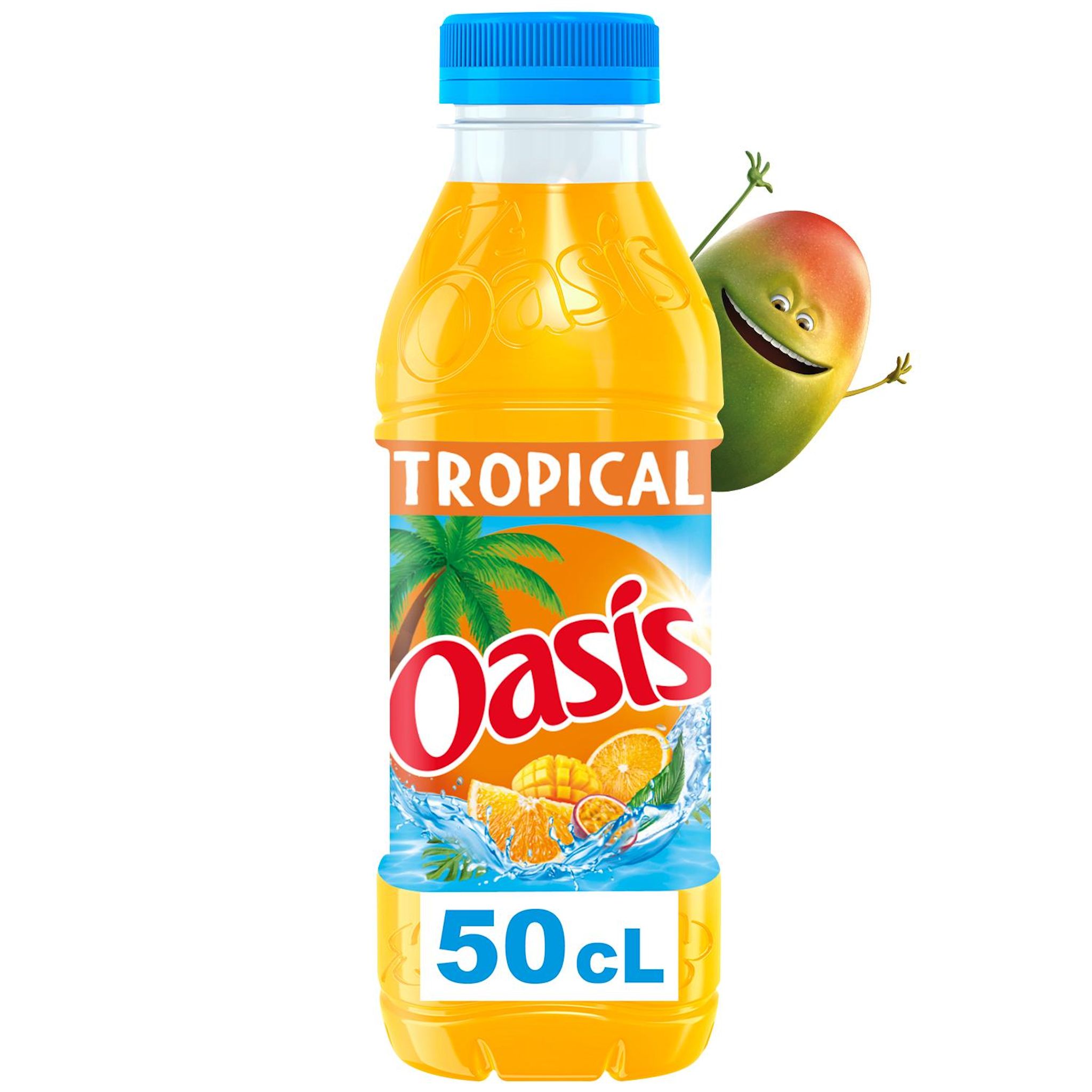 Voir la diapositive 2 : OASIS Boisson aux fruits saveur tropical bouteille 50cl