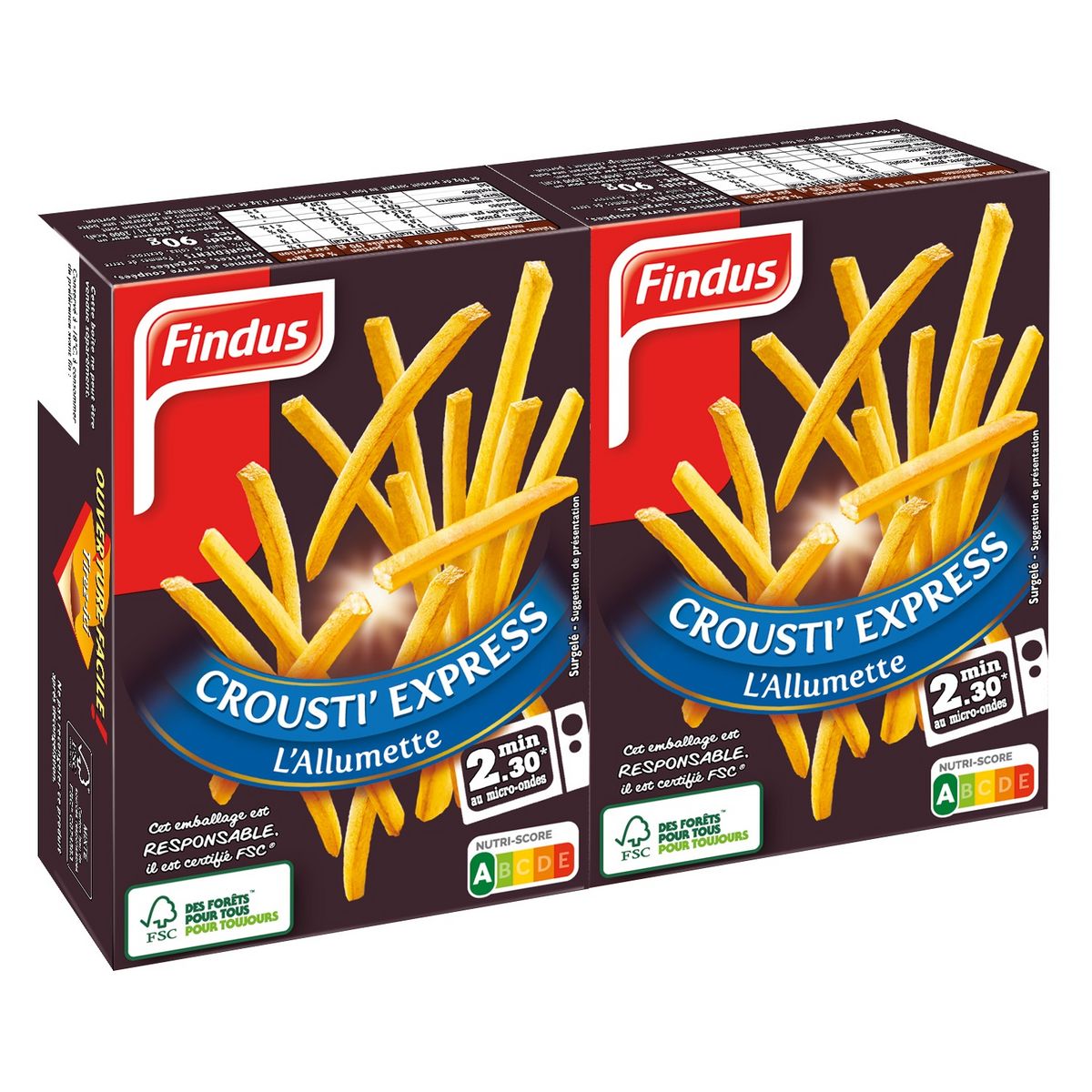 FINDUS Frites allumettes pour micro-ondes 180g