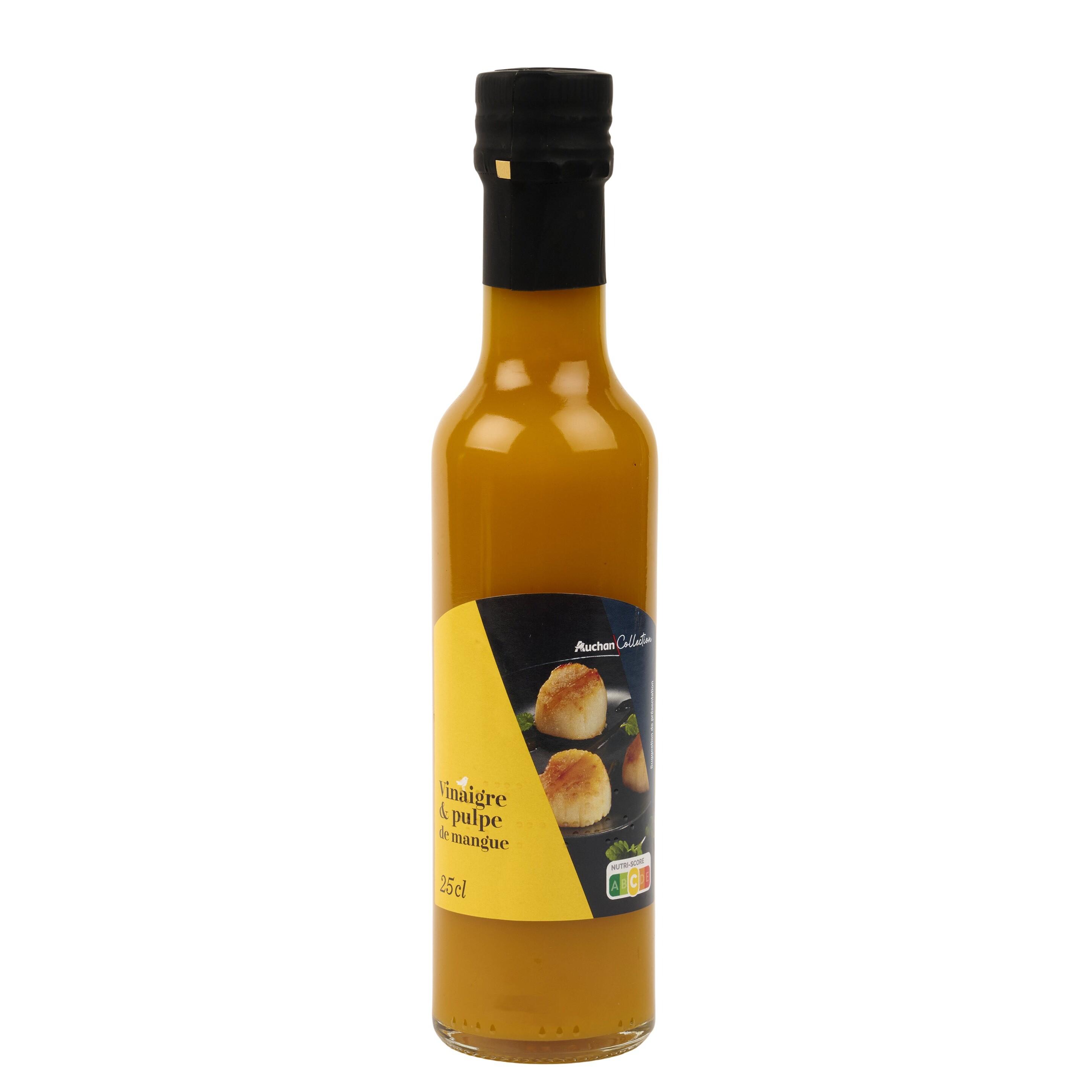 Voir la diapositive 2 : AUCHAN COLLECTION Vinaigre et pulpe de mangue 25cl