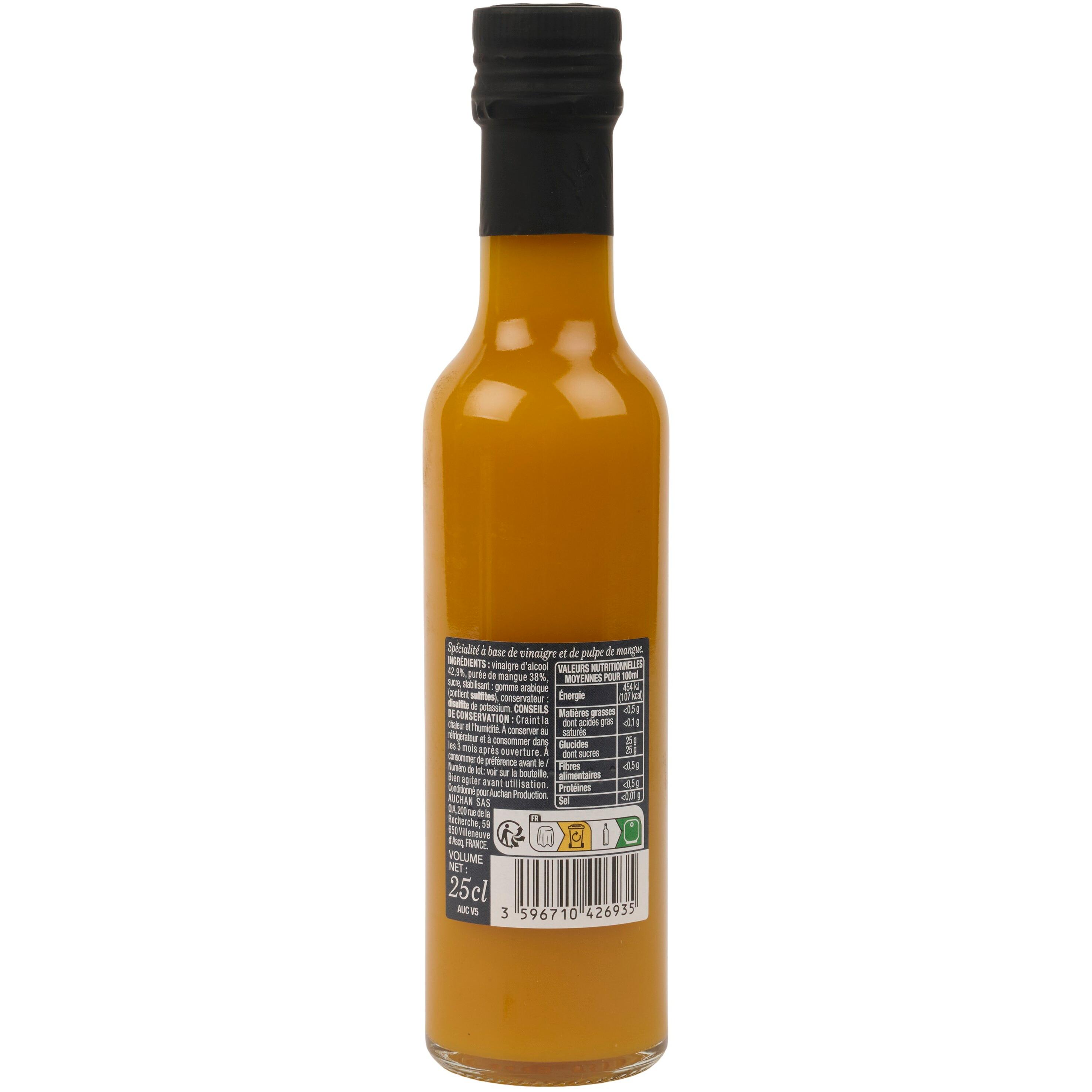 Voir la diapositive 3 : AUCHAN COLLECTION Vinaigre et pulpe de mangue 25cl