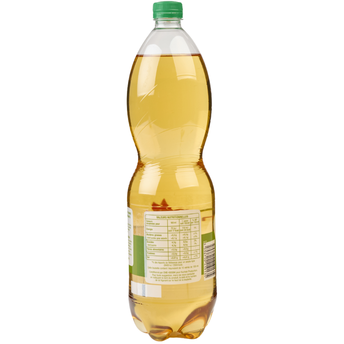 AUCHAN Soda goût pomme 1,5l