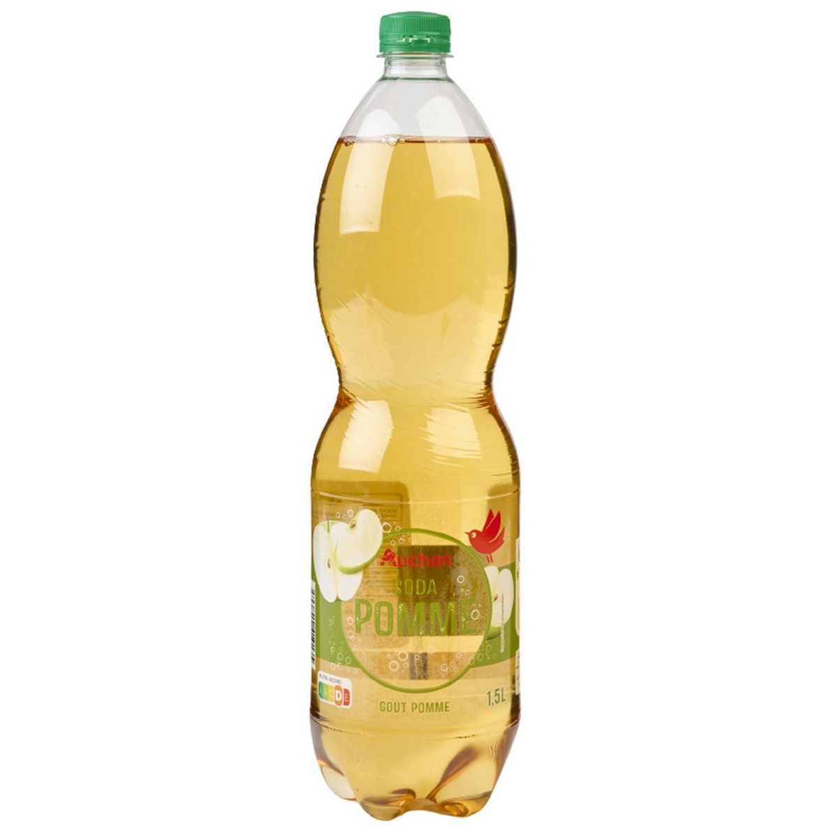 AUCHAN Soda goût pomme 1,5l