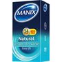 Voir la diapositive 2 : MANIX Natural préservatifs sécurité & confort 24 préservatifs