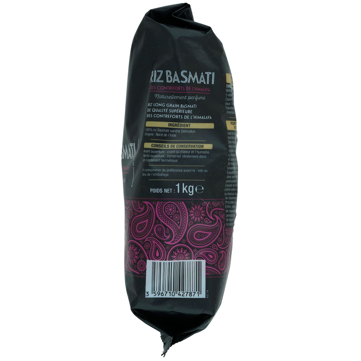 AUCHAN GOURMET Riz parfumé basmati prêt en 11 min 1kg