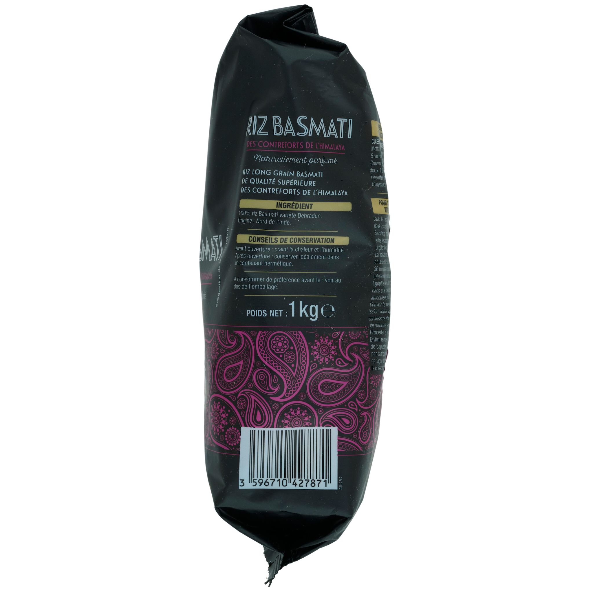 Voir la diapositive 5 : AUCHAN GOURMET Riz parfumé basmati prêt en 11 min 1kg