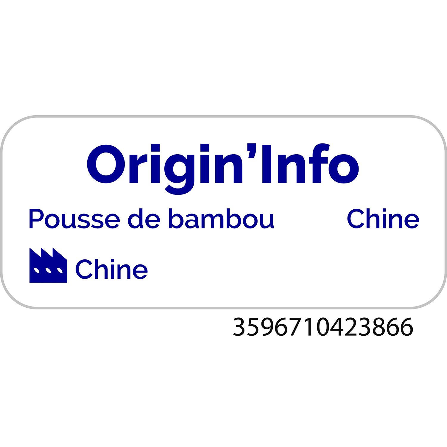 Voir la diapositive 2 : AUCHAN Pousses de bambou 140g