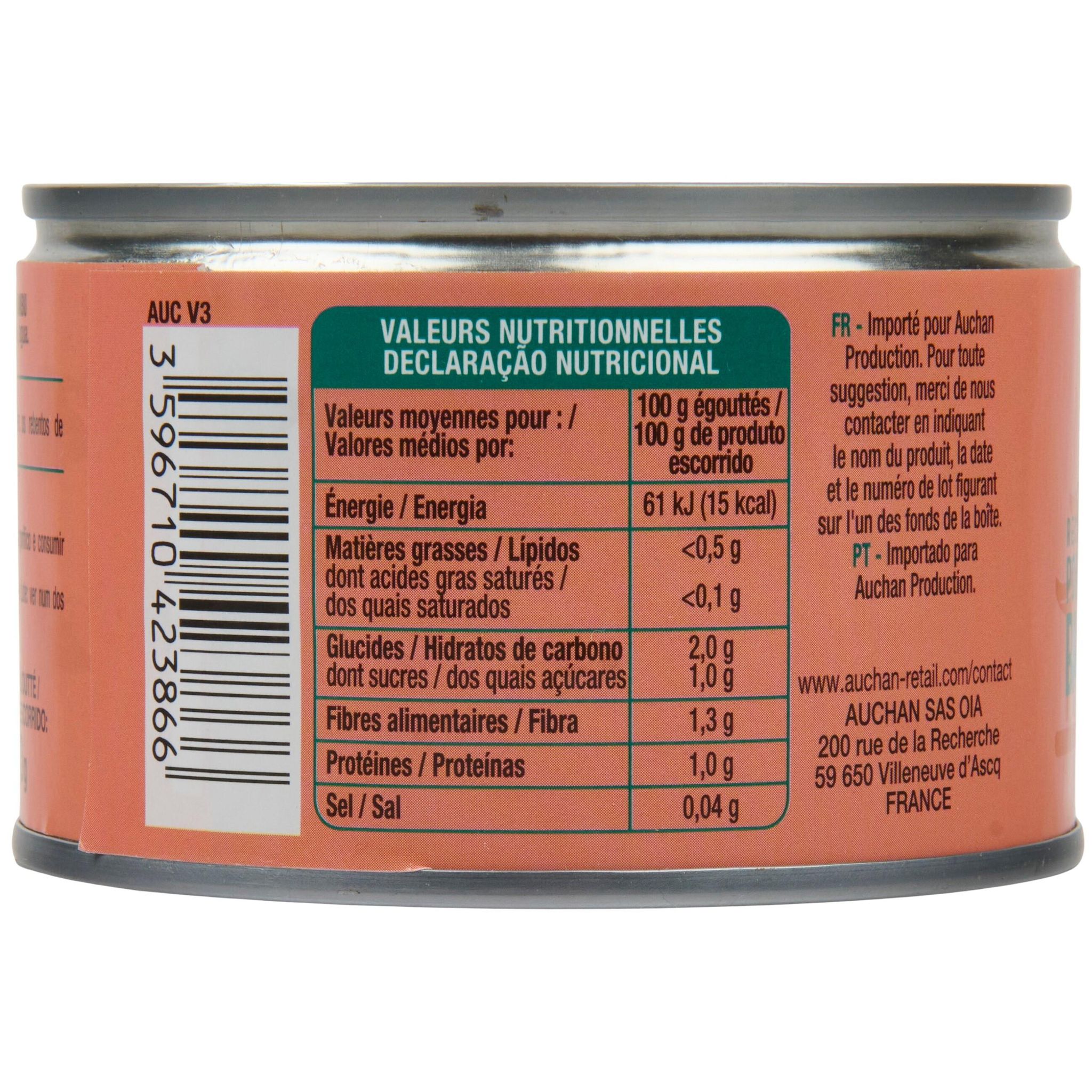 Voir la diapositive 2 : AUCHAN Pousses de bambou 140g