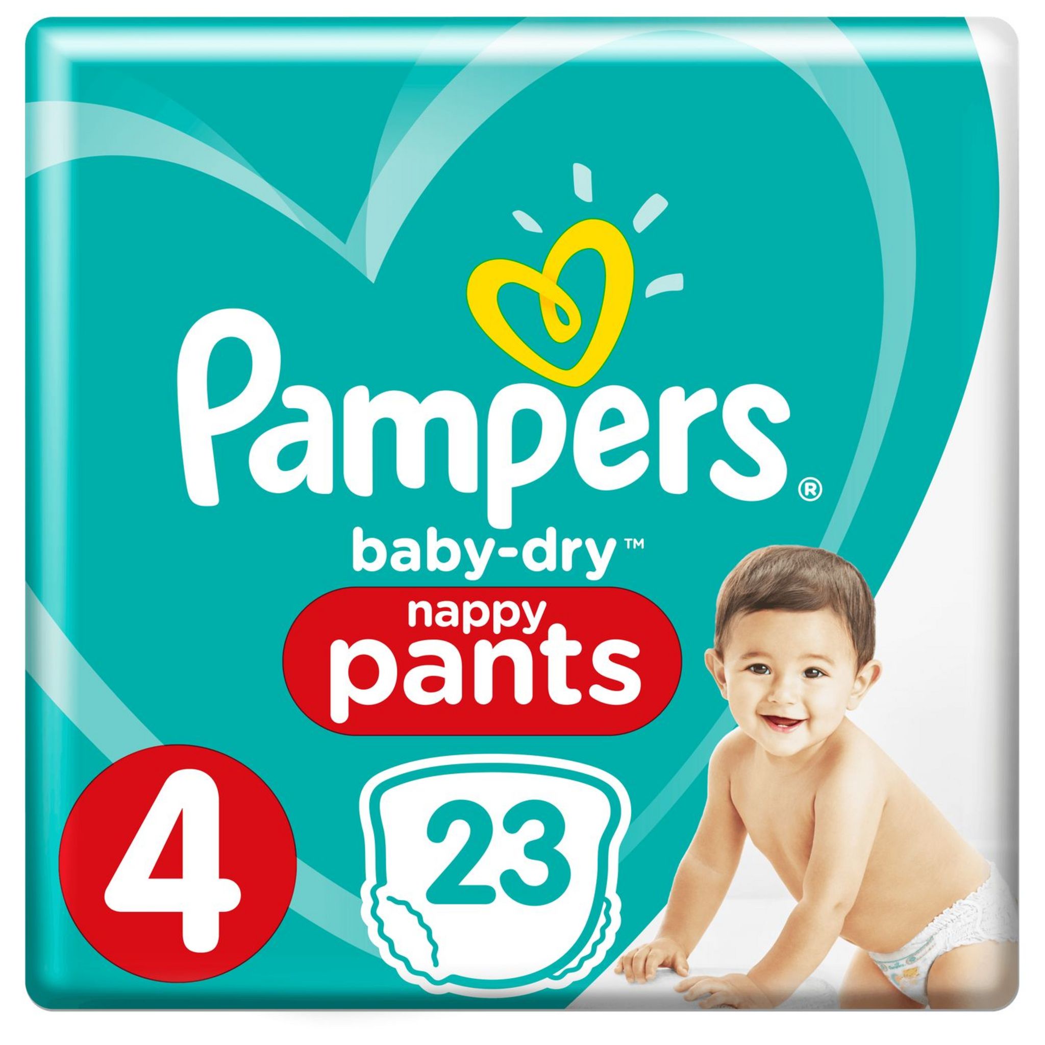 Voir la diapositive 3 : PAMPERS Baby-dry pants couches-culottes taille 4 (9-15kg) 23 couches