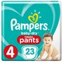 Voir la diapositive 3 : PAMPERS Baby-dry pants couches-culottes taille 4 (9-15kg) 23 couches