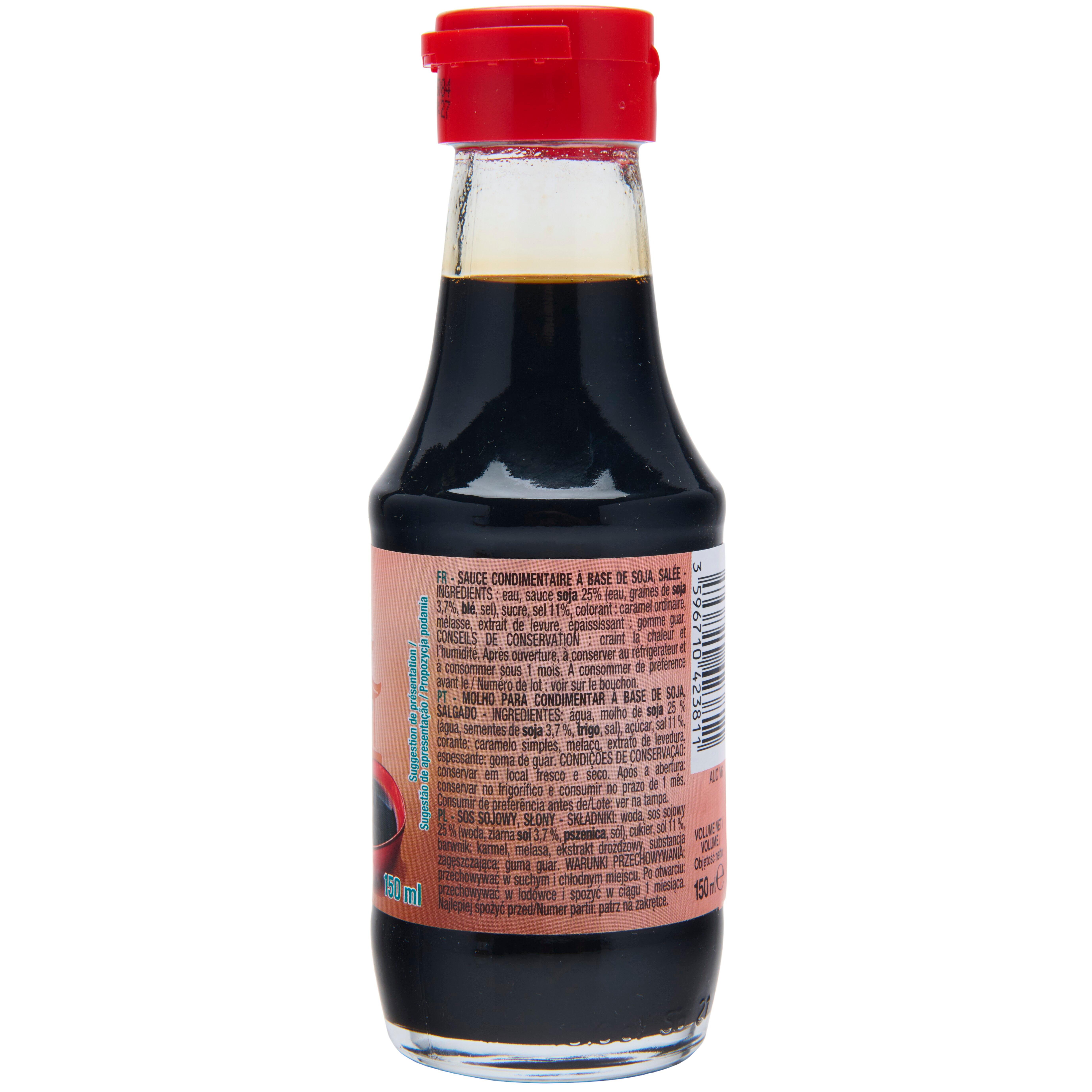 Voir la diapositive 2 : AUCHAN Sauce soja salée 15cl