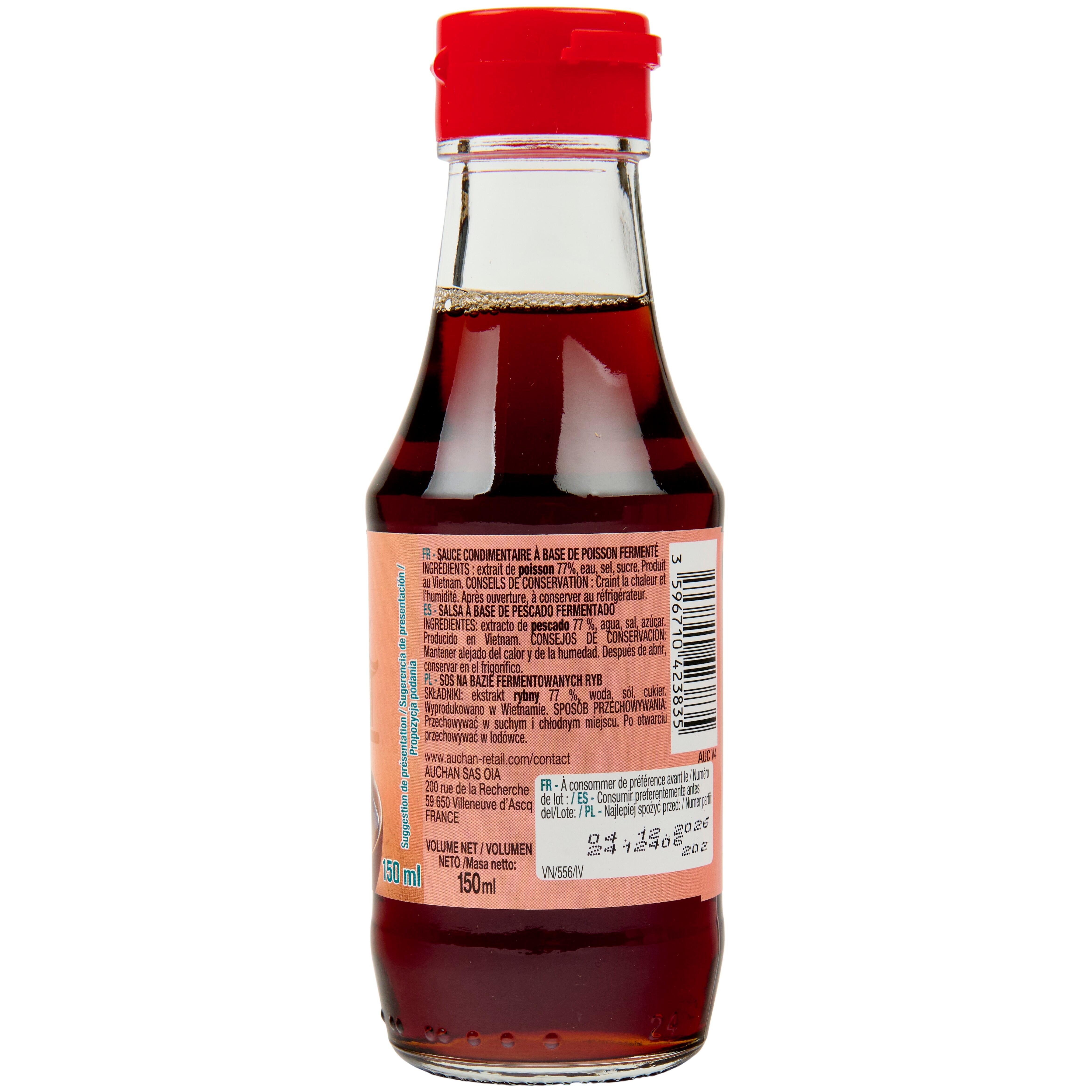 Voir la diapositive 4 : AUCHAN Sauce nuoc-mâm 150ml