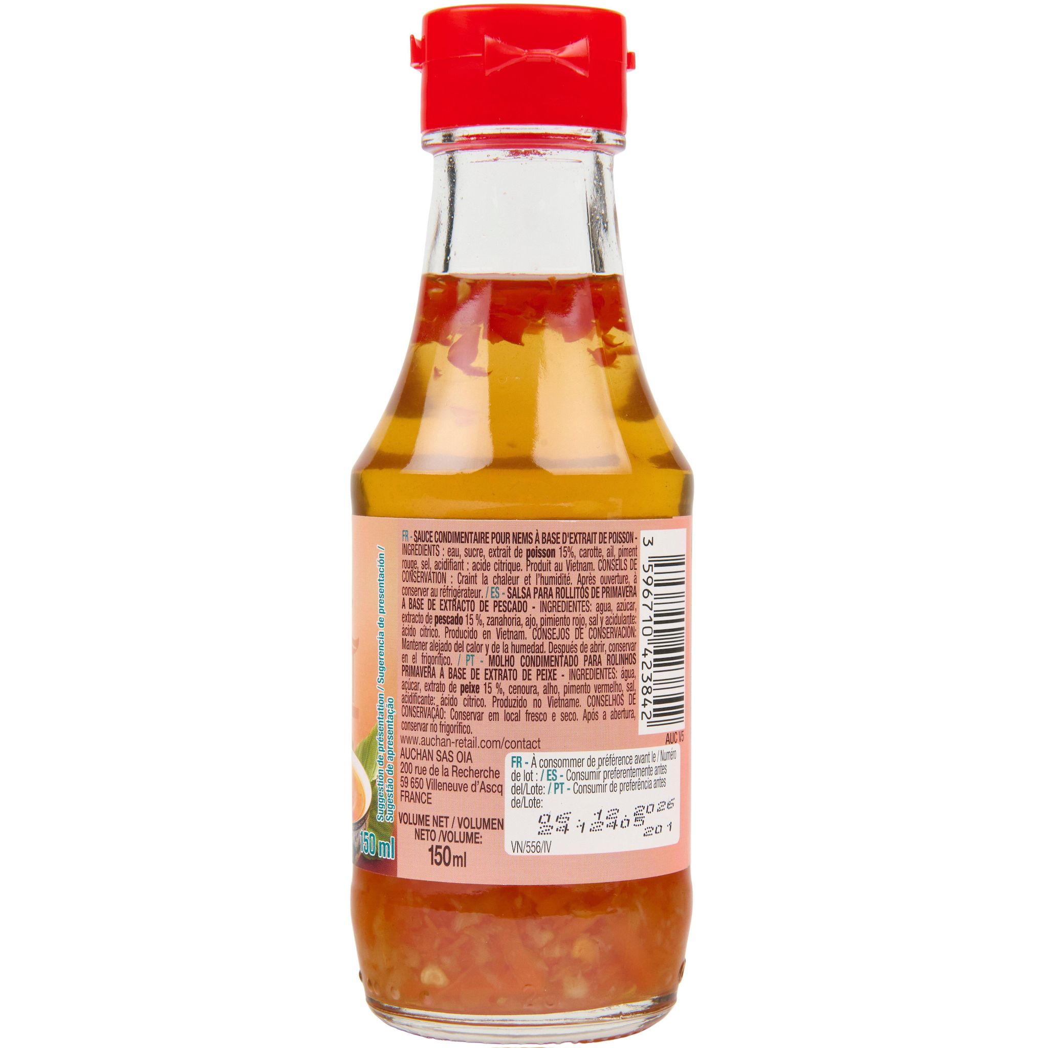 Voir la diapositive 3 : AUCHAN Sauce pour nems 150ml