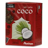 REAL THAI Crème de coco UHT premium saveur 200ml pas cher 