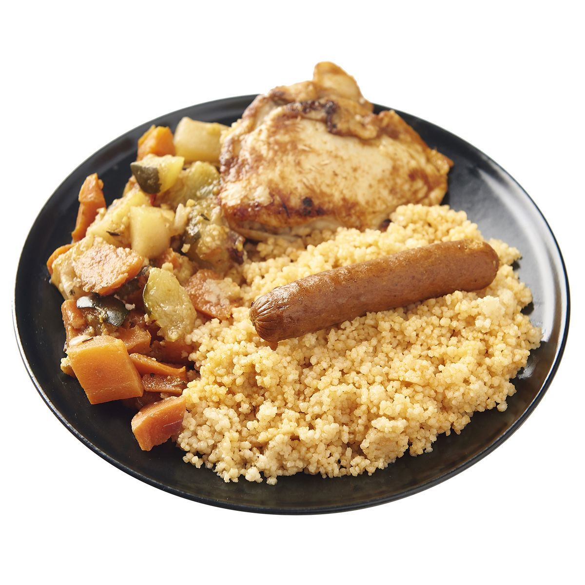 AUCHAN LE TRAITEUR Couscous aux légumes et à la viande 1 portion 350g