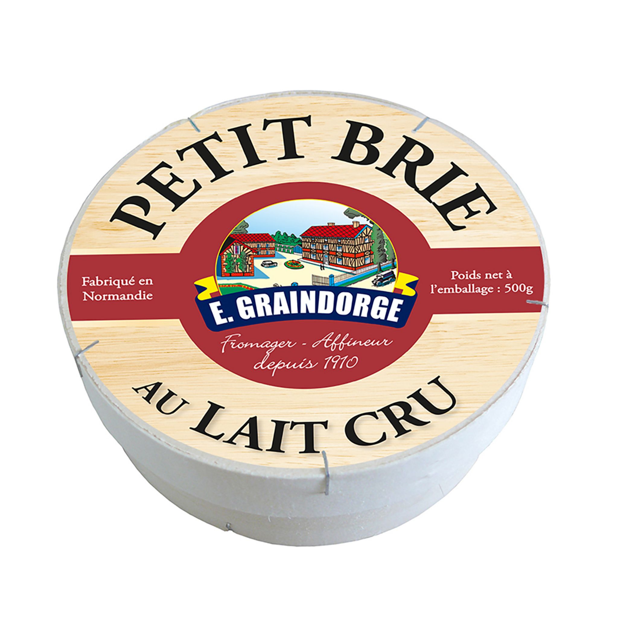 GRAINDORGE Petit brie au lait cru 500g