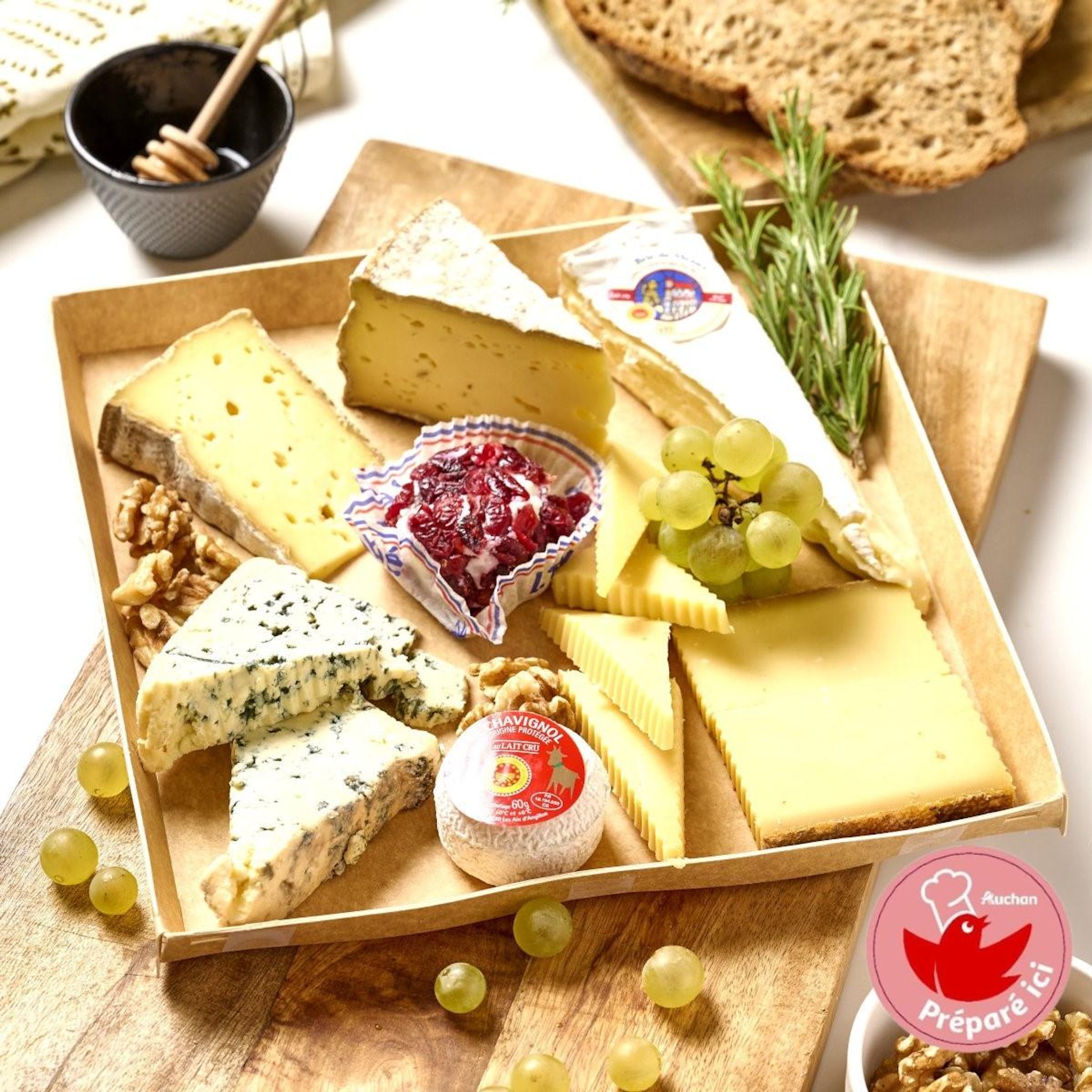 AUCHAN LE TRAITEUR Plateau fromage Encore et encore 10/12 personnes 815g