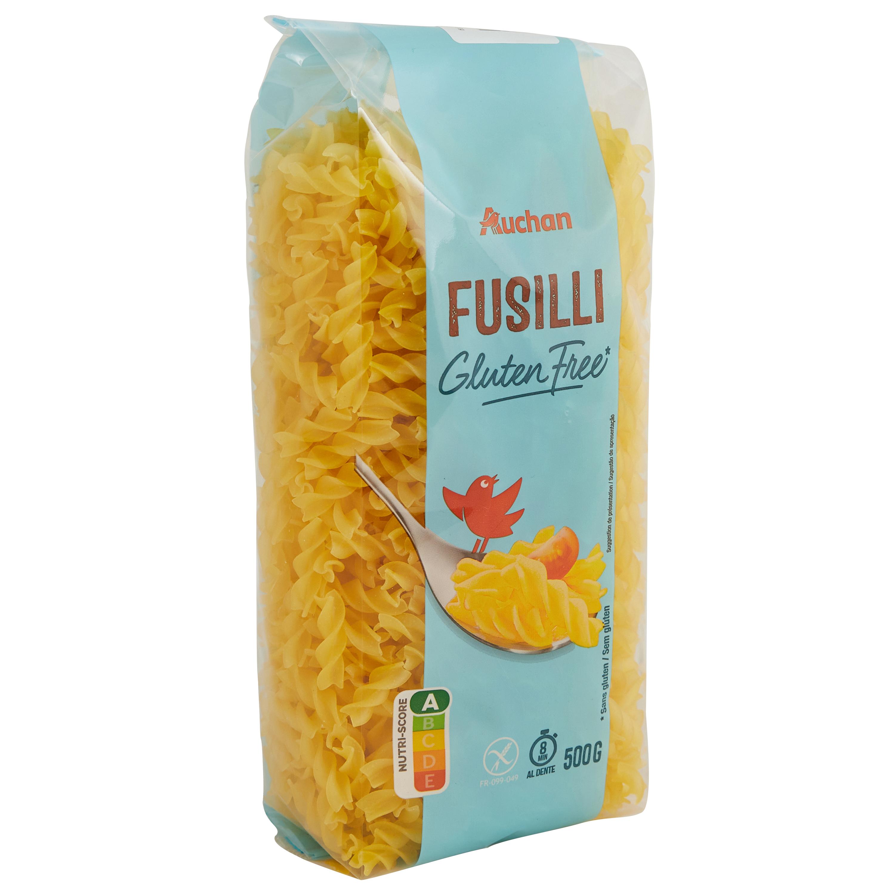 Voir la diapositive 3 : AUCHAN Fusilli sans gluten 500g
