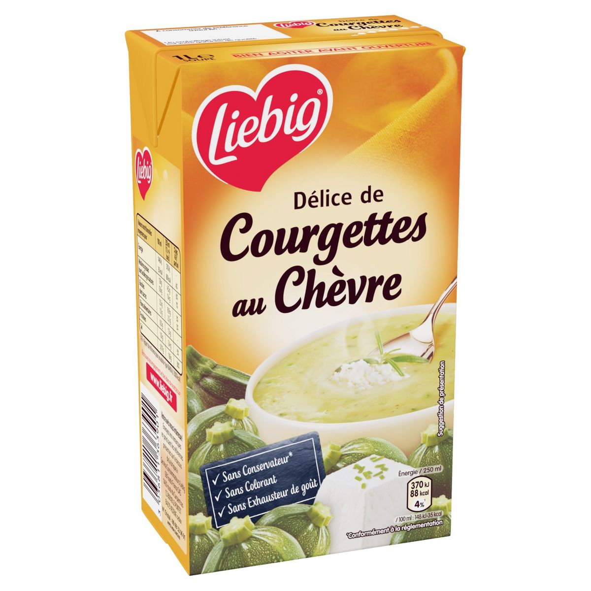 LIEBIG Délice de courgettes au chèvre soupe liquide 1l