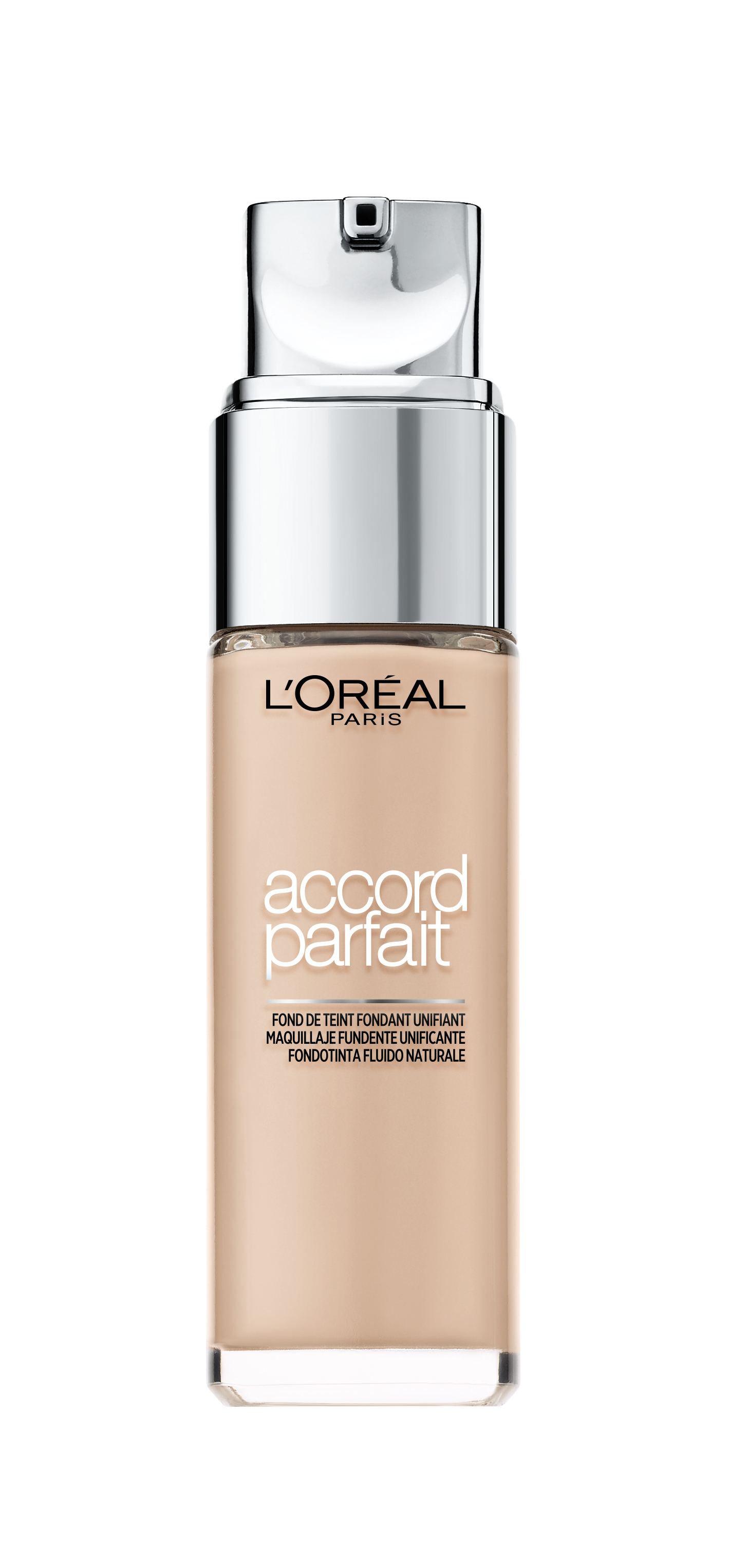 Voir la diapositive 3 : L'OREAL Accord Parfait fond de teint fluide unifiant 1R ivoire rosé 30ml