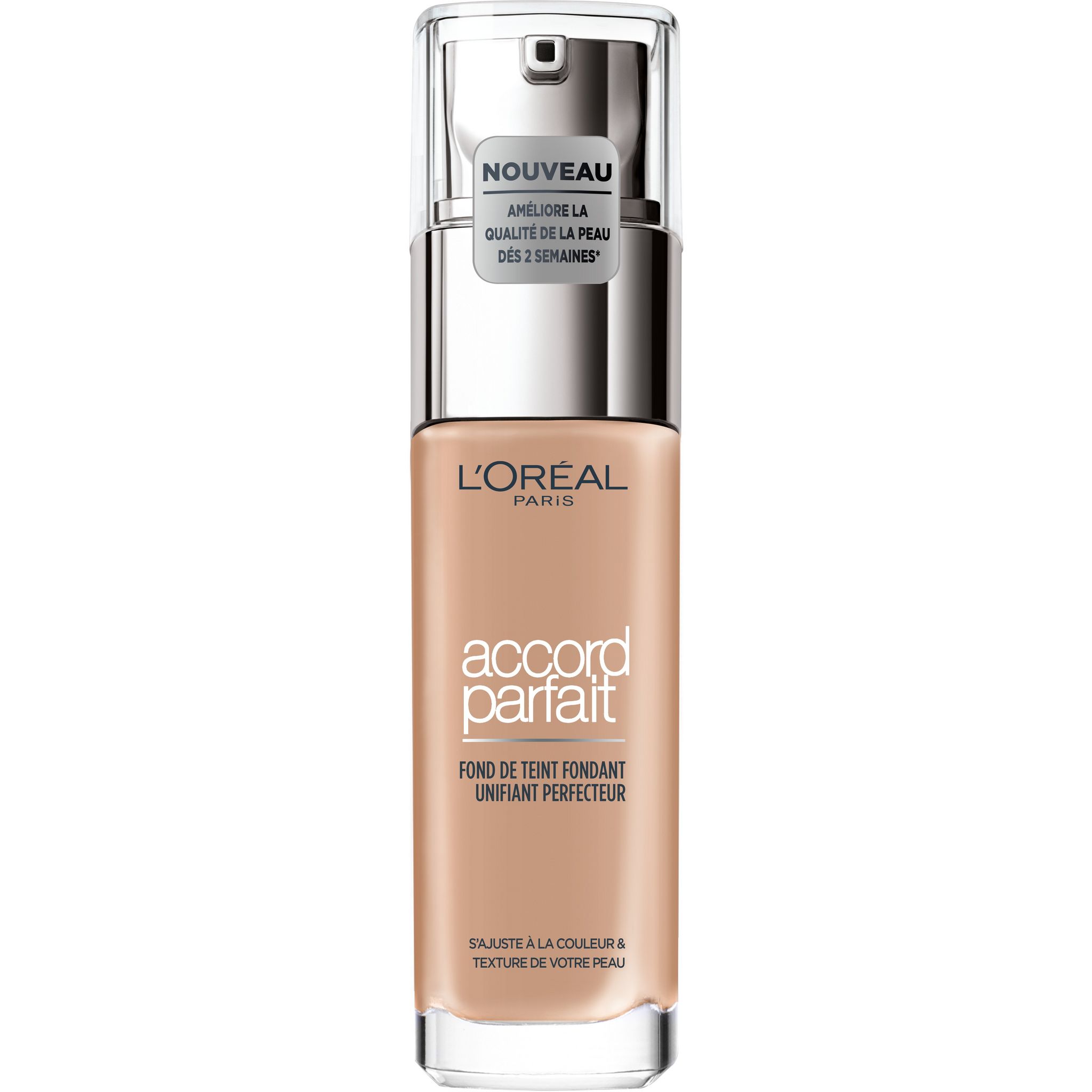 Voir la diapositive 4 : L'OREAL Accord Parfait fond de teint fluide unifiant 3R beige rosé 30ml