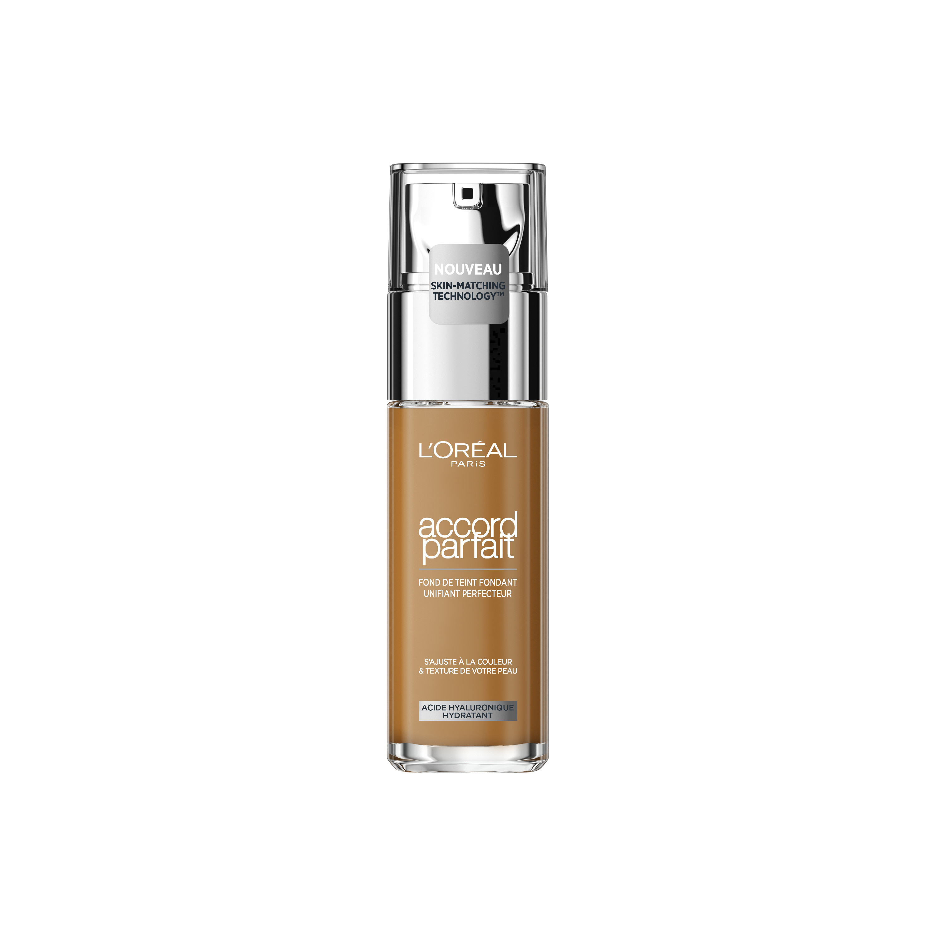 Voir la diapositive 2 : L'OREAL Accord parfait fond de teint fluide unifiant 8D cappuccino doré 30ml