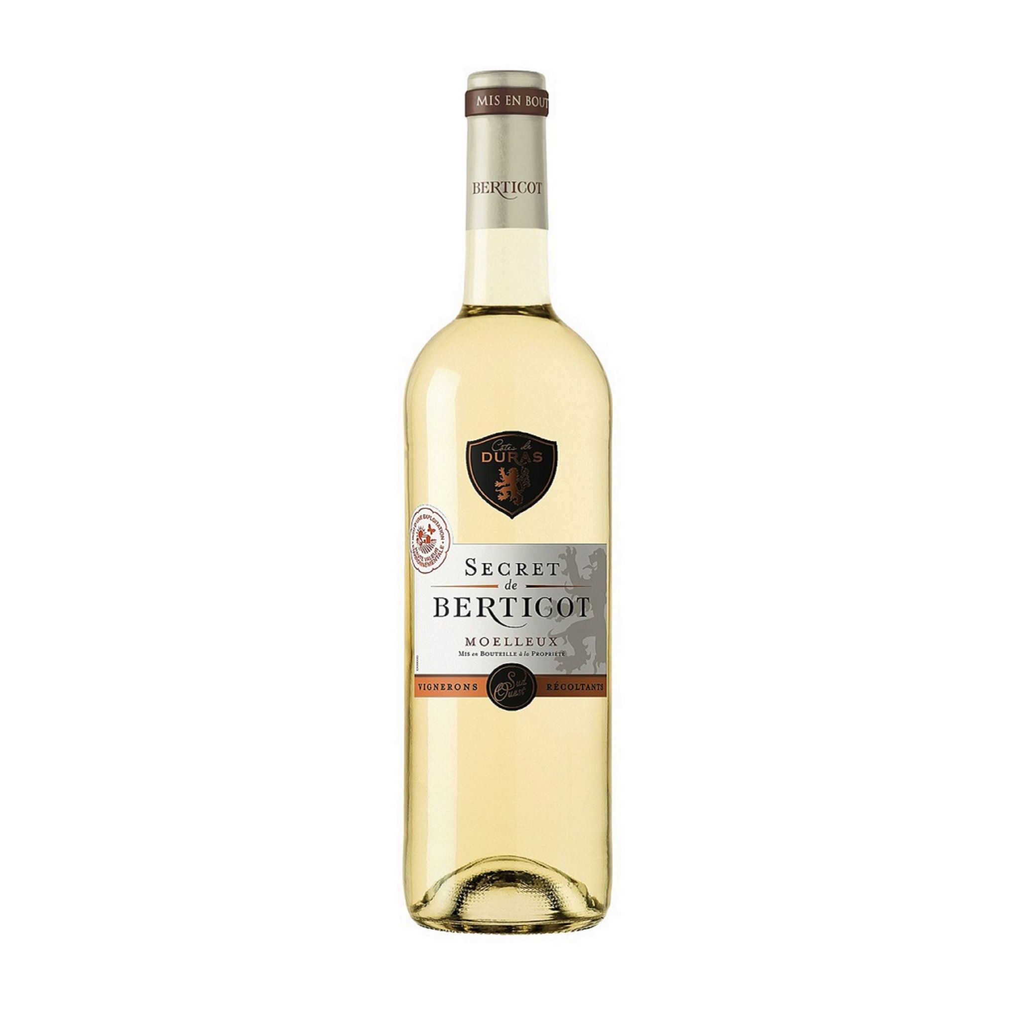 Voir la diapositive 2 : AOP Côtes de Duras Secret de Bertigot blanc 75cl
