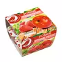 AUCHAN Compotes pomme et  pomme fraise 8x100g