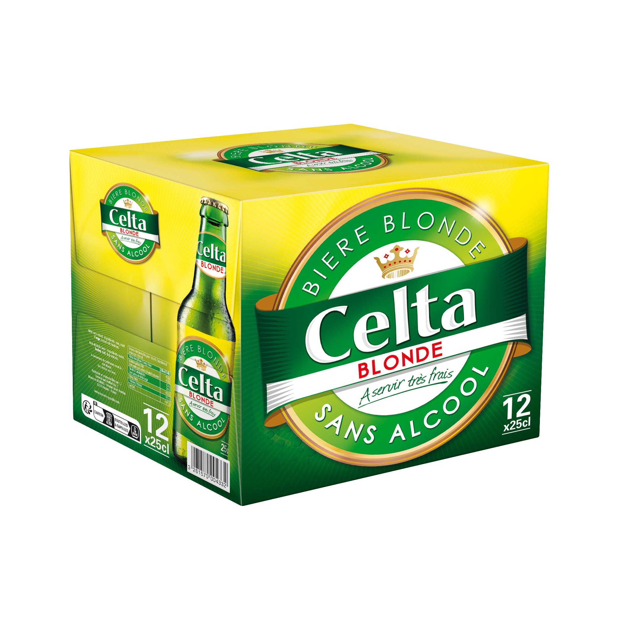 CELTA Bière blonde 0.4% 12x25cl