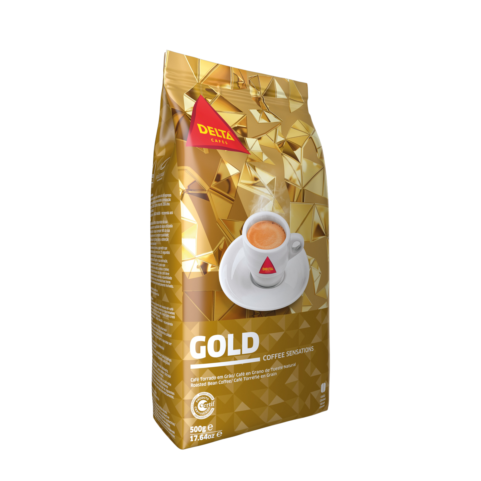 DELTA Café torréfié en grain 500g