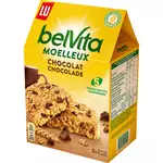 BELVITA Biscuits petit-déjeuner moelleux pépites de chocolat sachets individuels 5 sachets 250g