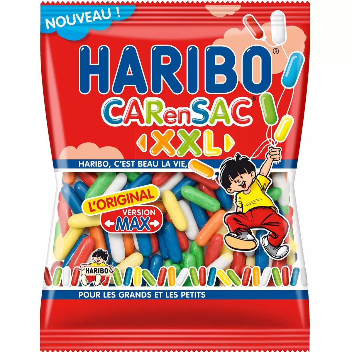 HARIBO Car en sac bonbons arômatisés à la réglisse 250g
