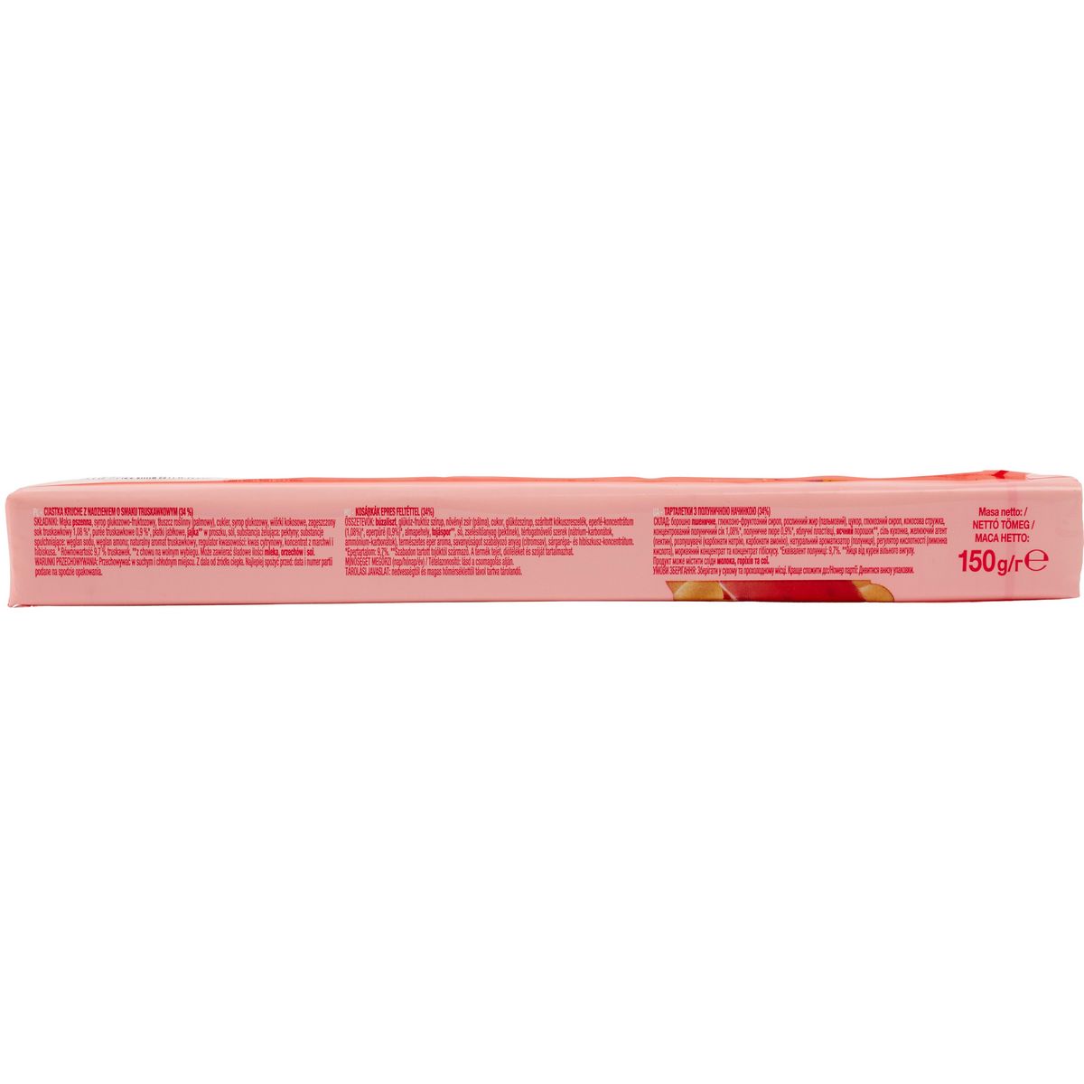 AUCHAN Tartelettes nappées saveur fraise 8 tartelettes 150g
