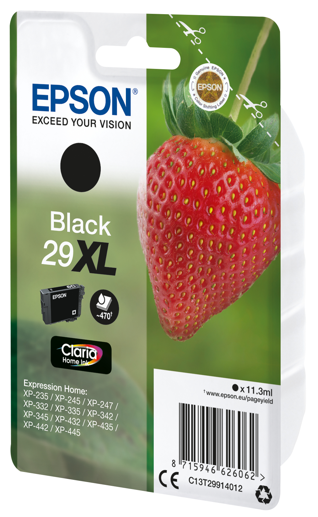 Voir la diapositive 3 : EPSON CARTOUCHES NOIRE XL XP-235/232 FRAISE
