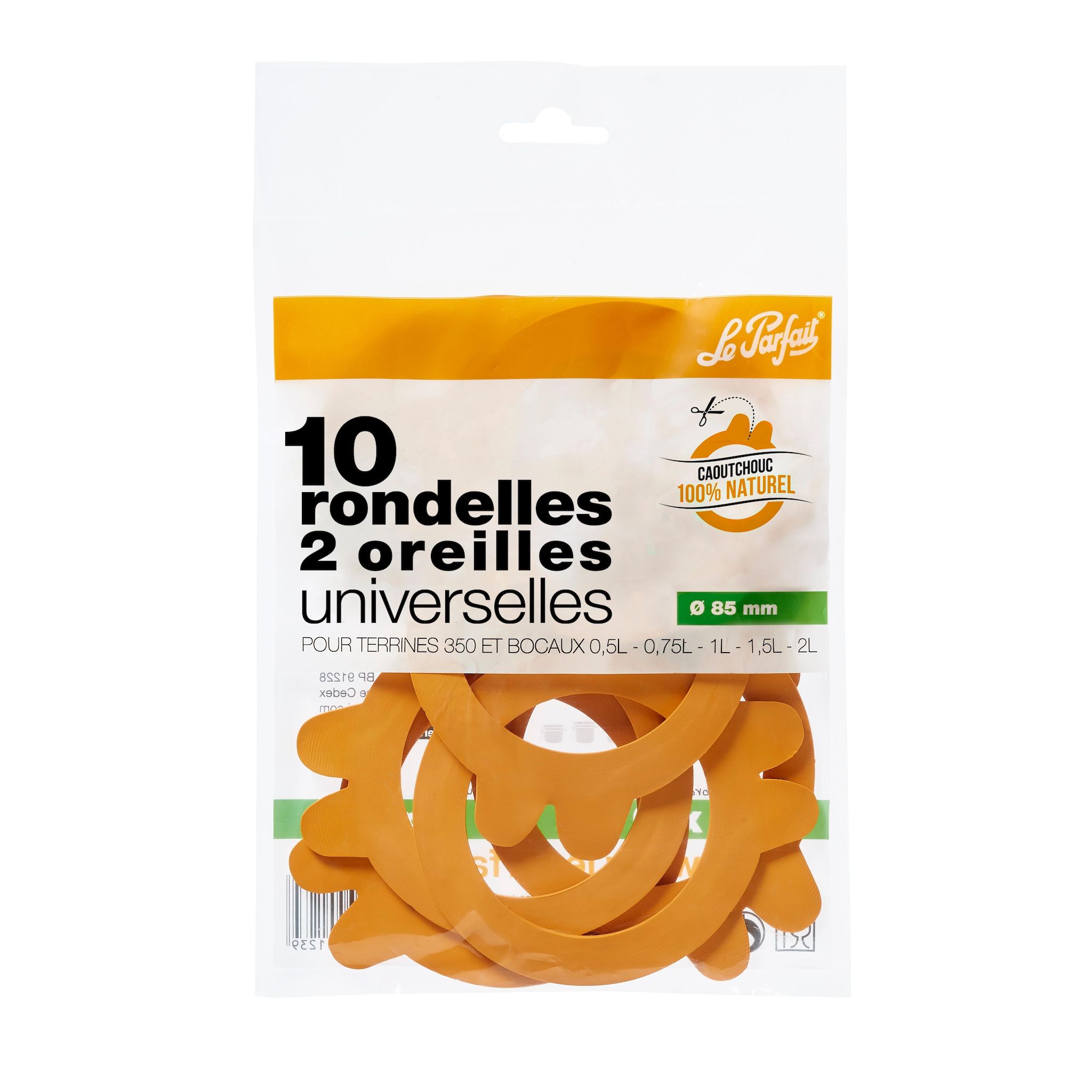 LE PARFAIT Sachet de 10 rondelles 2 oreilles universelles