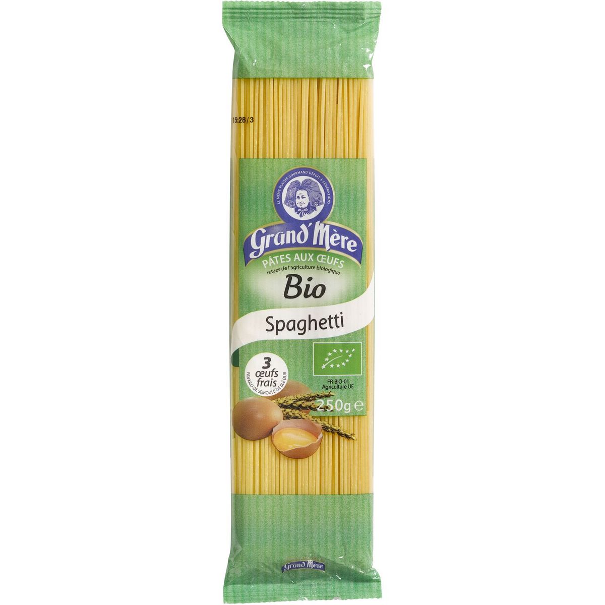 GRAND'MERE Spaghettis aux œufs bio 250g