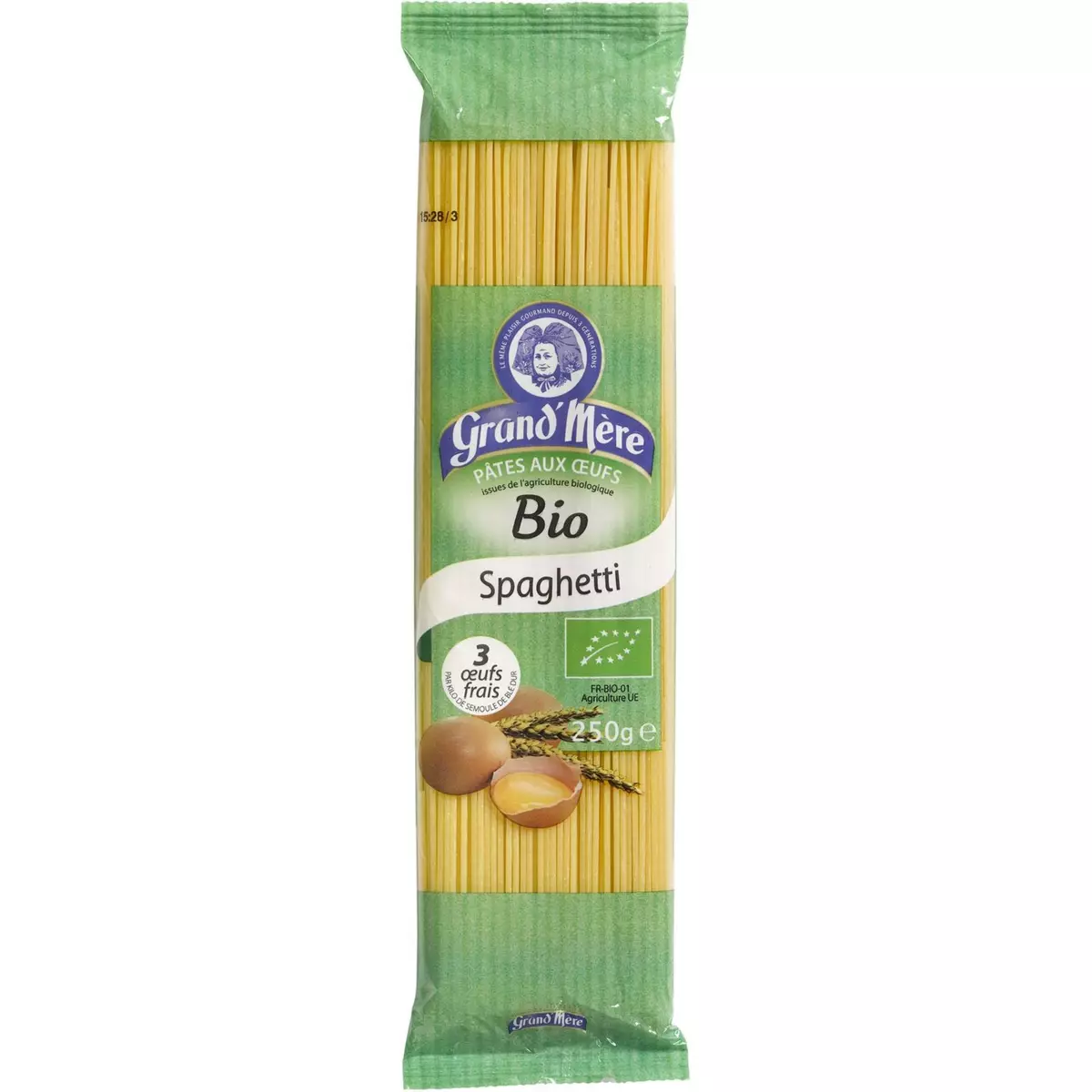 GRAND'MERE Spaghettis aux œufs bio 250g