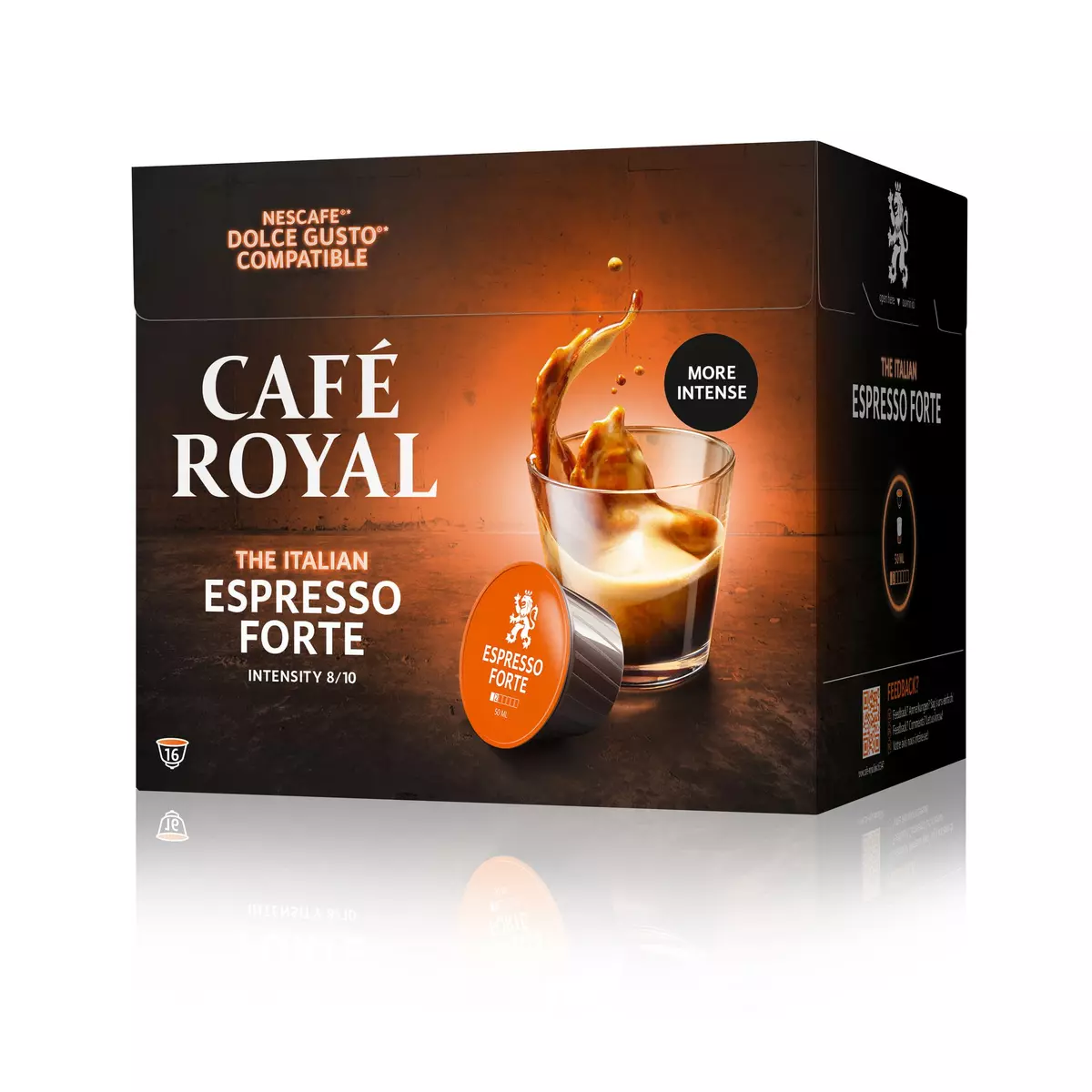 CAFE ROYAL Café espresso forte en dosette Dolce Gusto 16 capsules