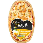 SODEBO Pizza l'ovale 3 fromages fondants 1 portion 200g